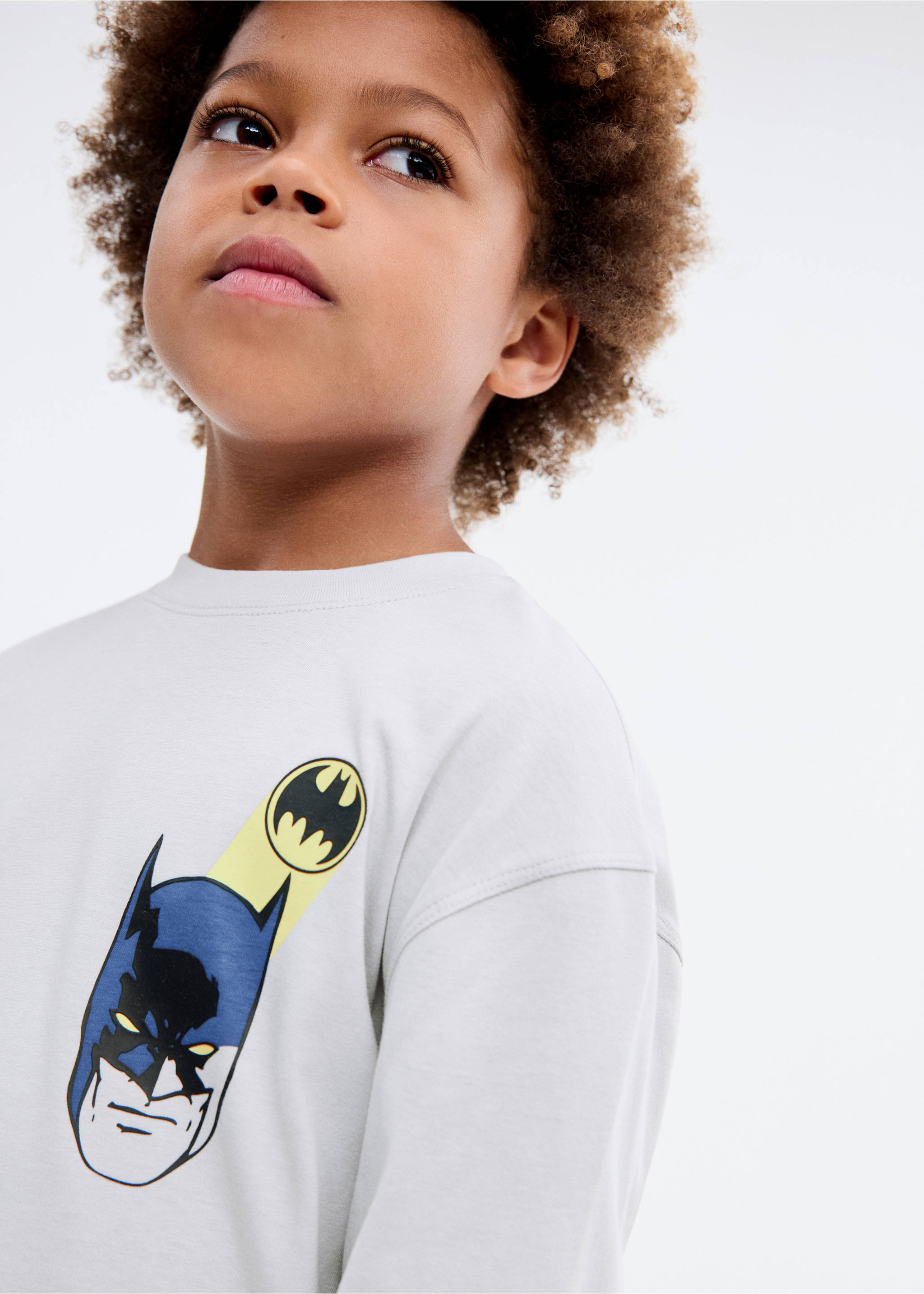 Batman long sleeve T-shirt - Medium plane, Ice Grey. Ref: 17034420-00.