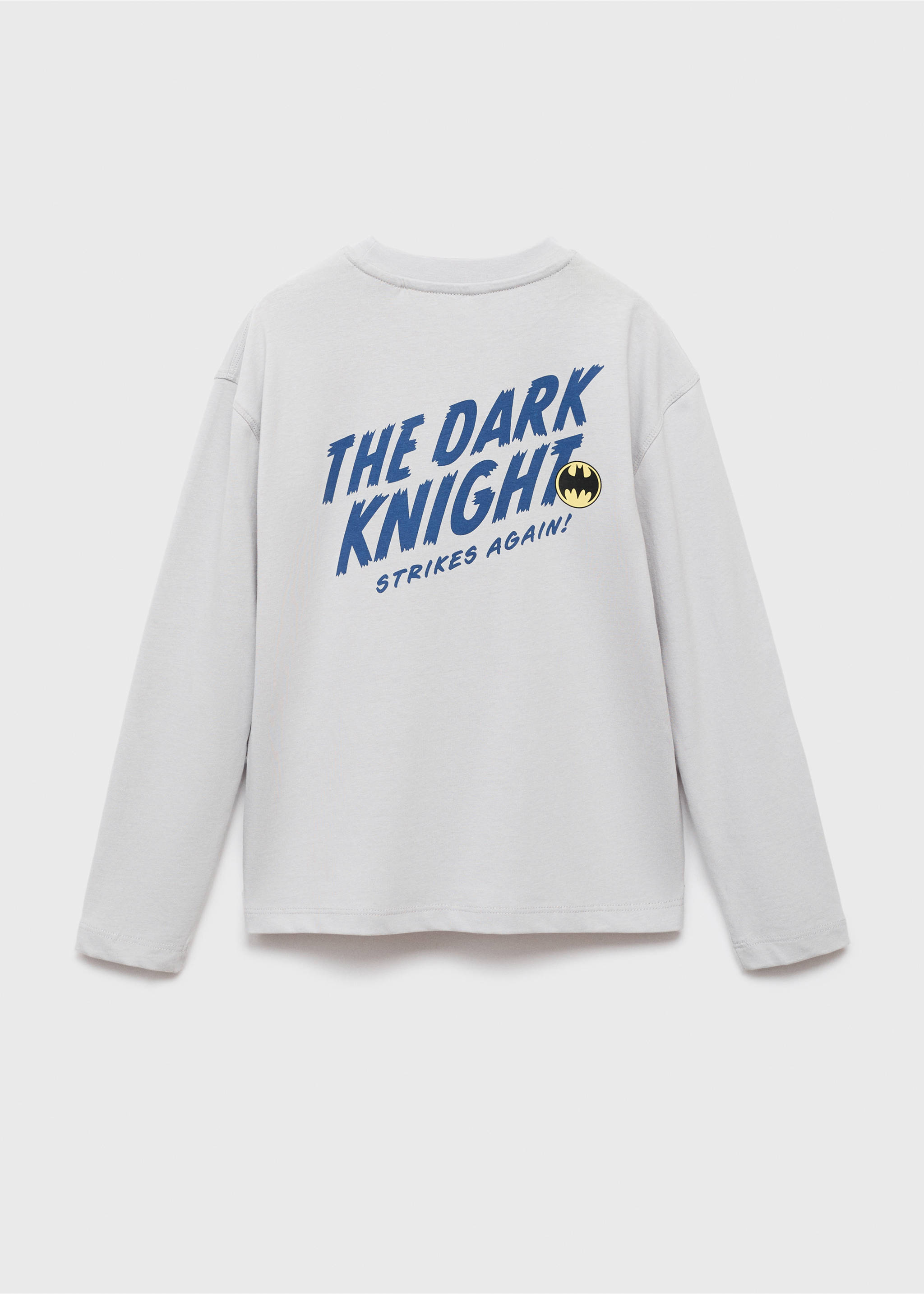 Batman long sleeve T-shirt - Reverse of the article, Ice Grey. Ref: 17034420-00.