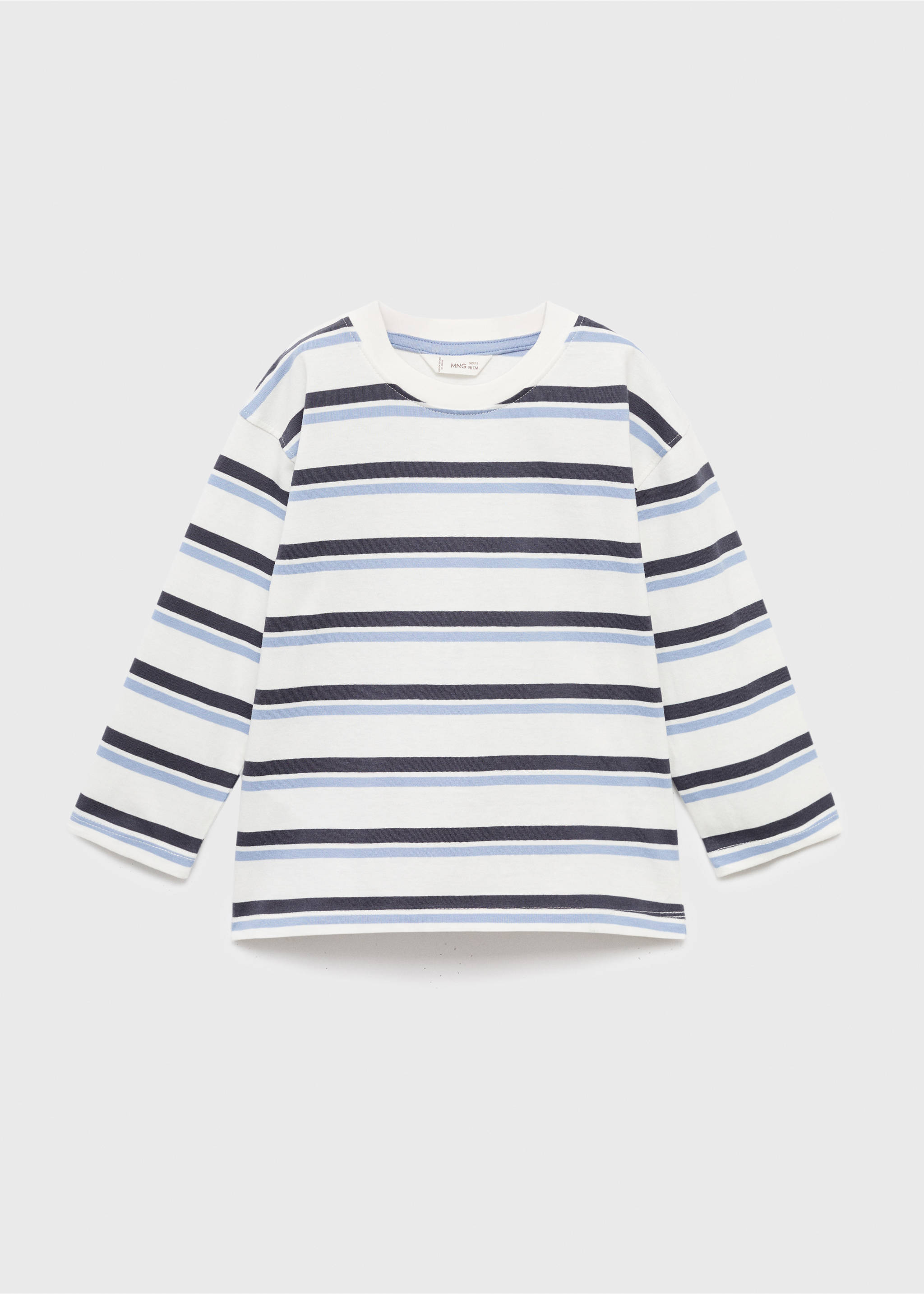 Striped cotton t-shirt - Article without model, Off White. Ref: 17034422-00.