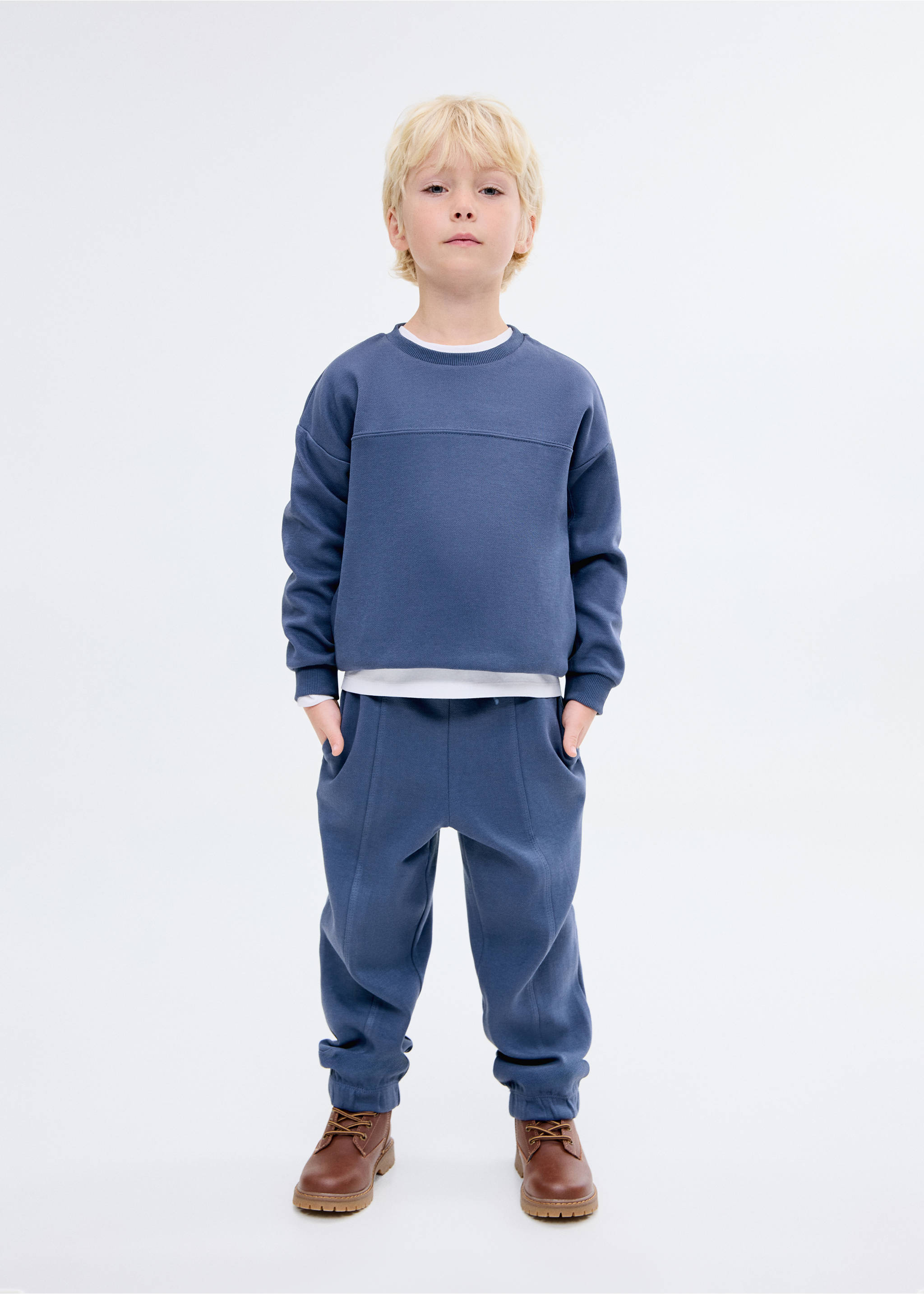 Oversize cotton sweatshirt - General plane, Night Blue. Ref: 17034428-00.