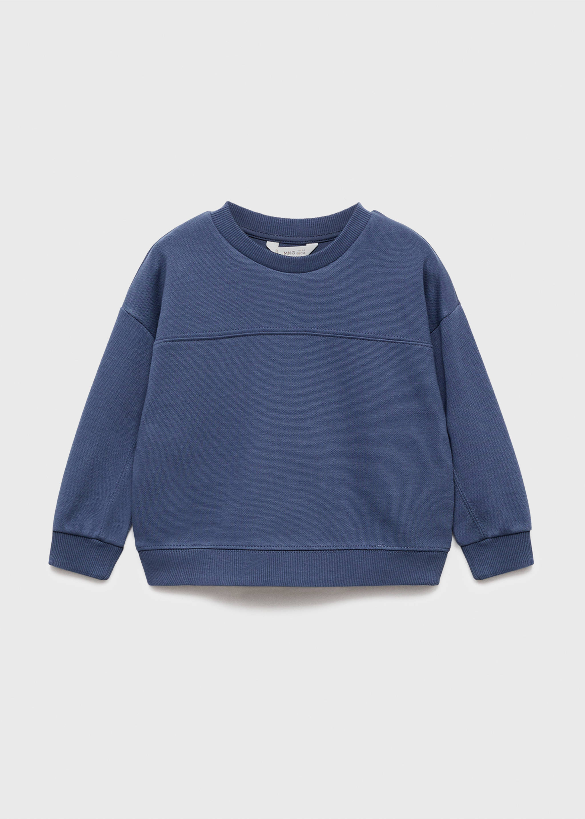 Oversize cotton sweatshirt - Article without model, Night Blue. Ref: 17034428-00.