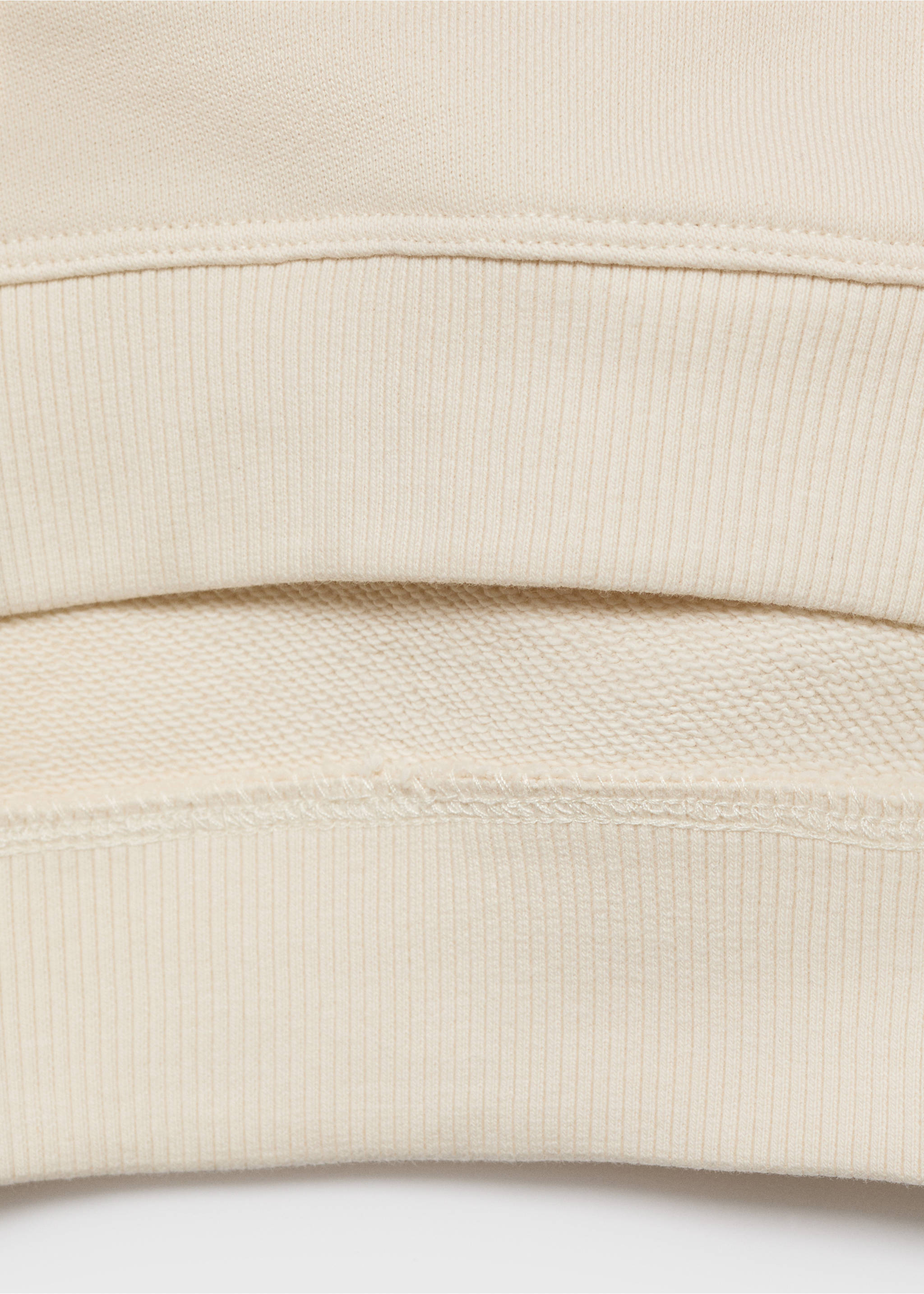 Sweatshirt met geborduurde dieren - Detail van het artikel 0, Ecru. Ref: 17034430-00.