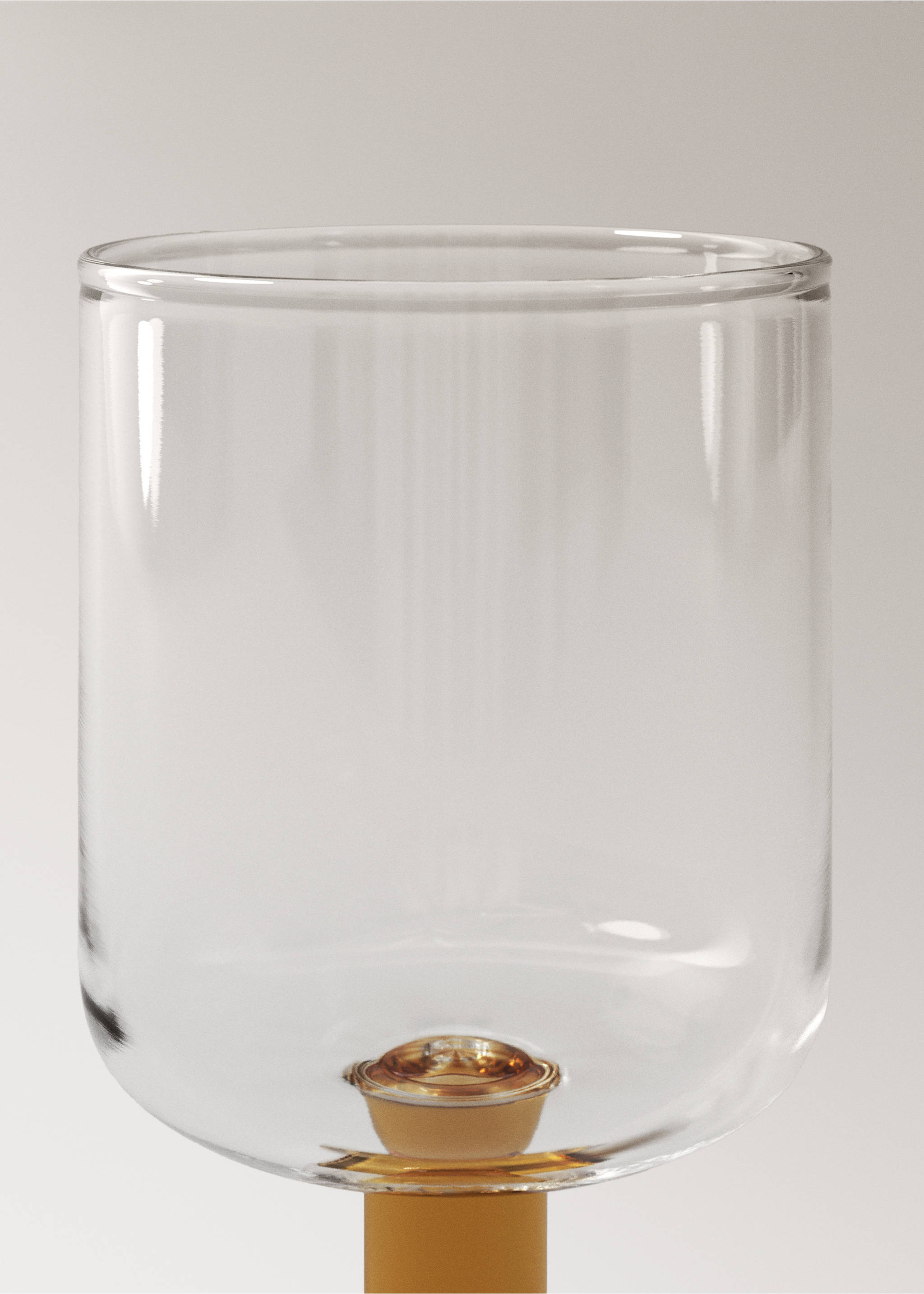 Verre à pied en borosilicate bicolore - Détail de l'article 2, Olive. Ref: 17034444-00.