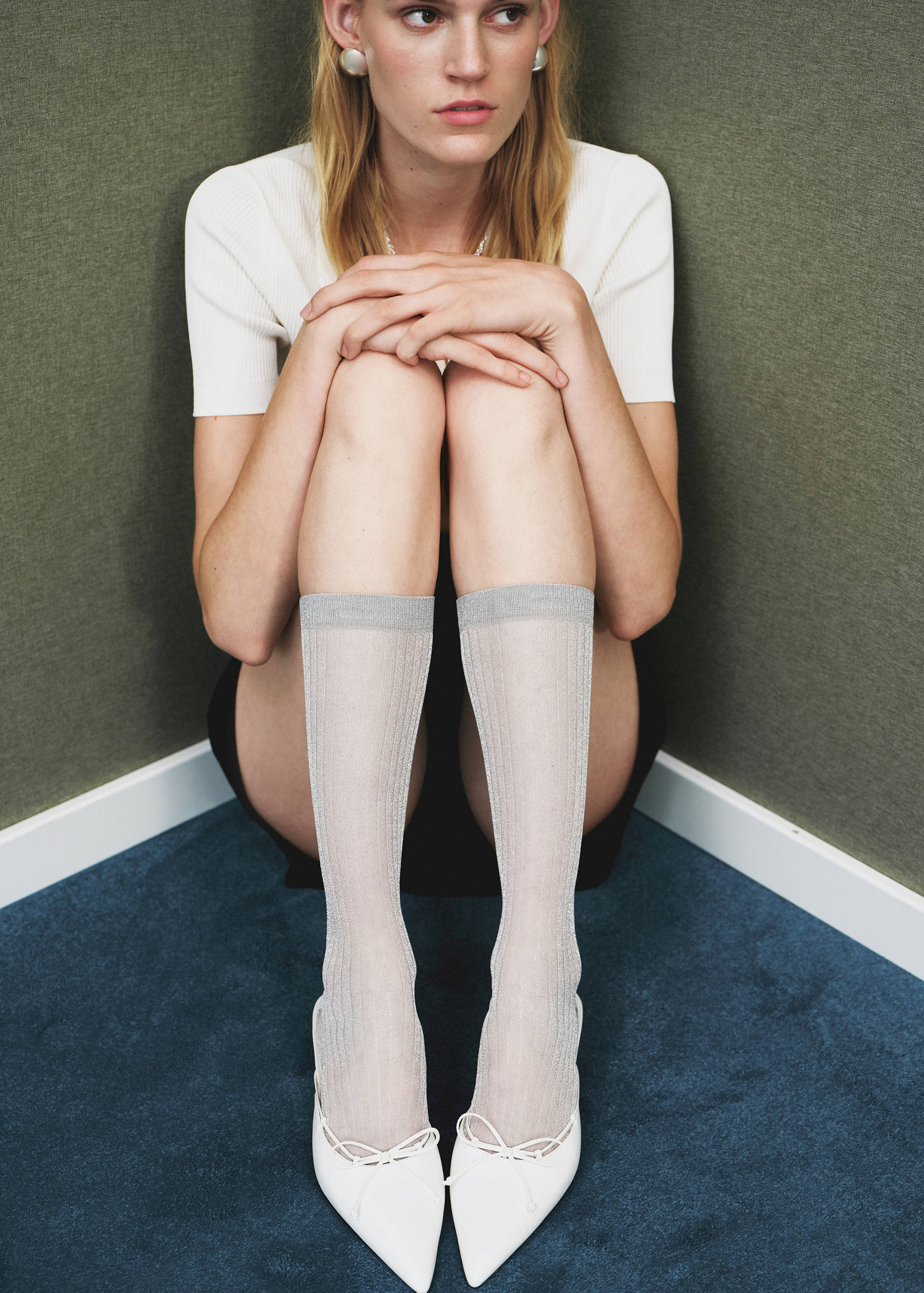 Lurex long socks - General plane