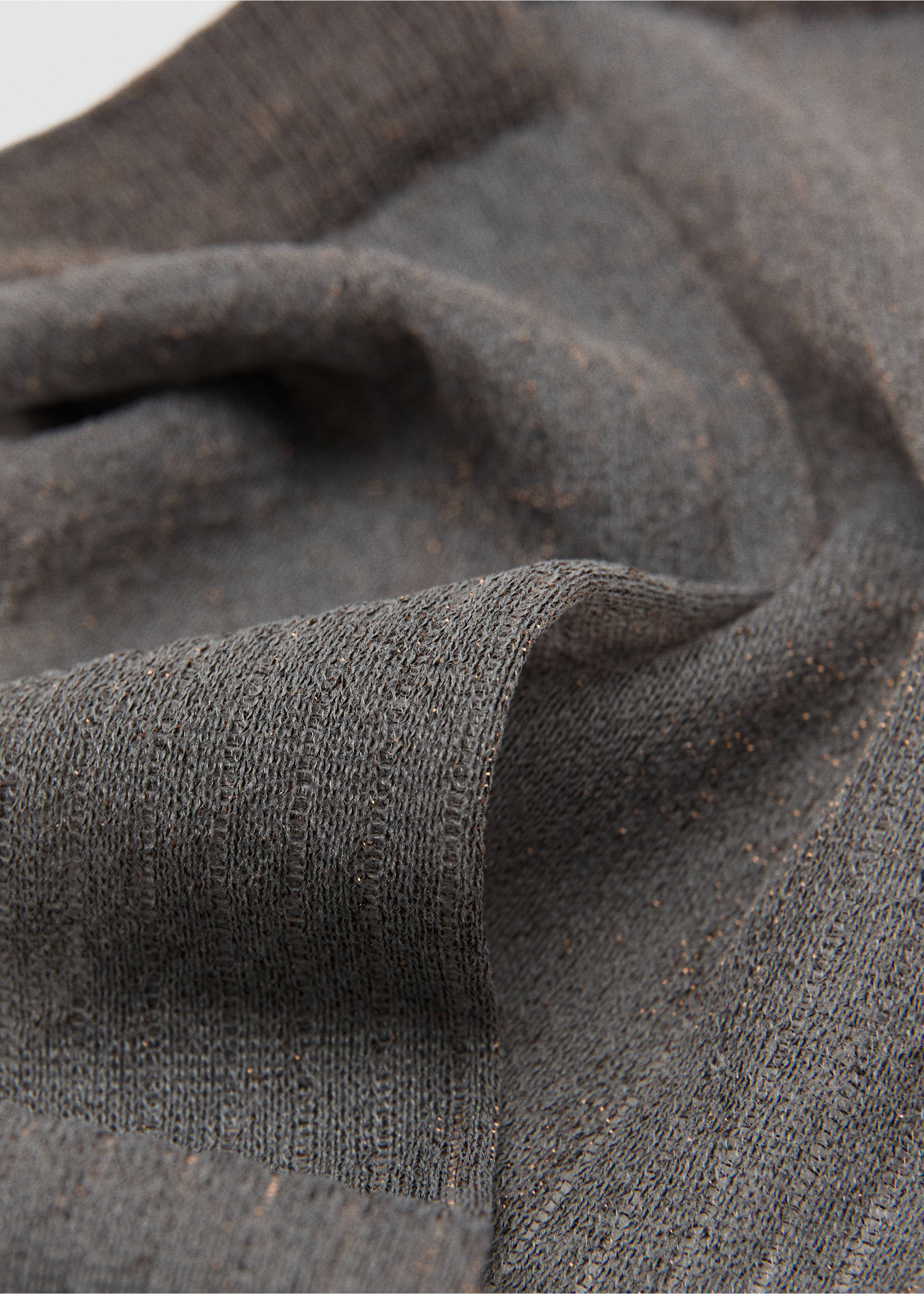 Lange Lurex-Socken - Detail des Artikels 2, Anthrazit. Ref: 17034446-00.