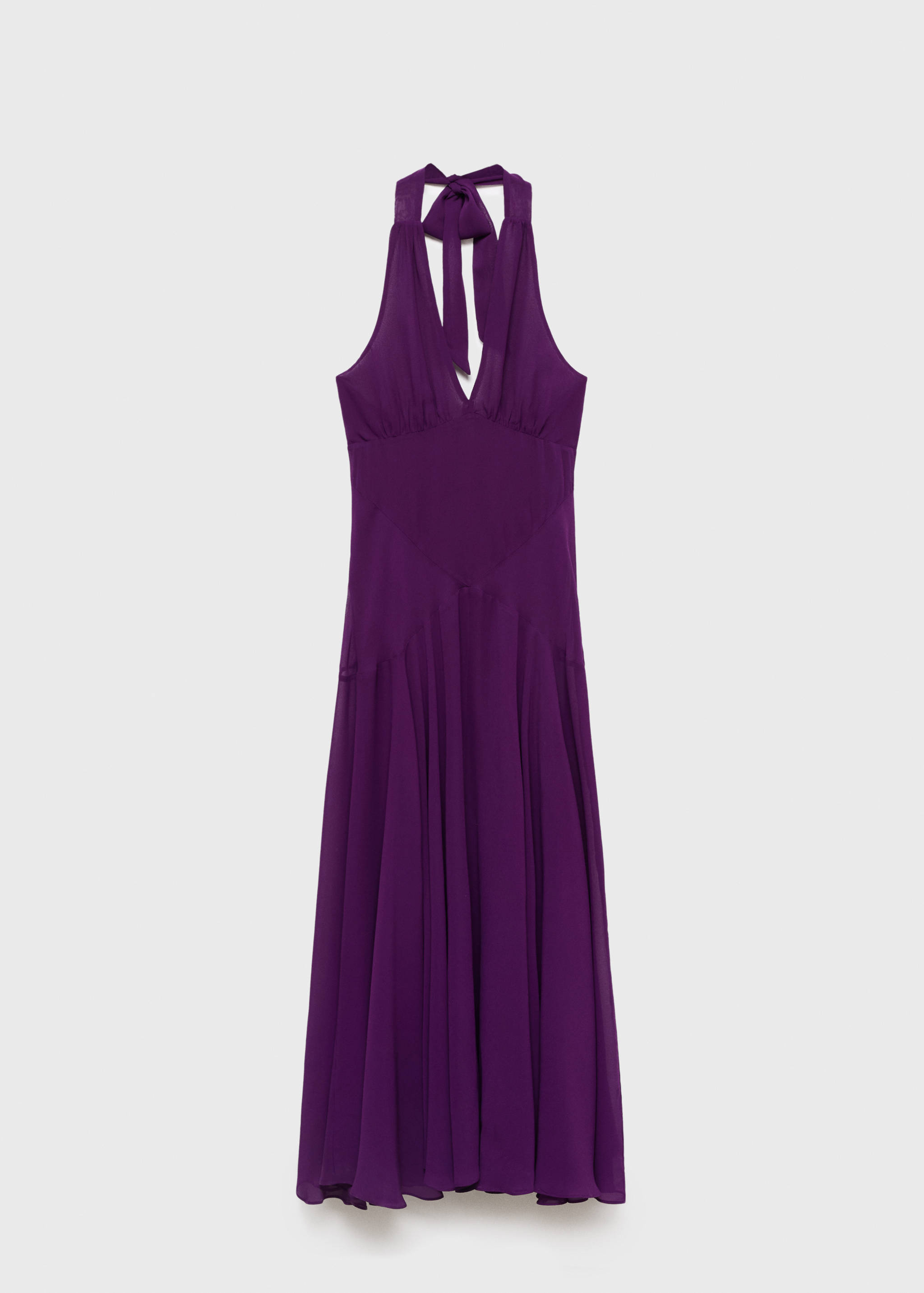 Halter-neck pleated dress - Article without model