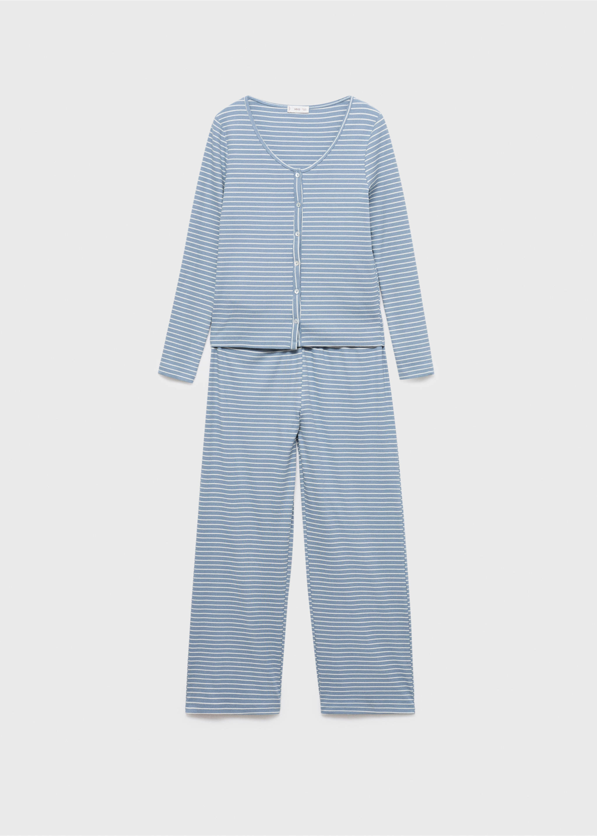 Long pyjama pack - Article without model, Sky Blue. Ref: 17034775-00.