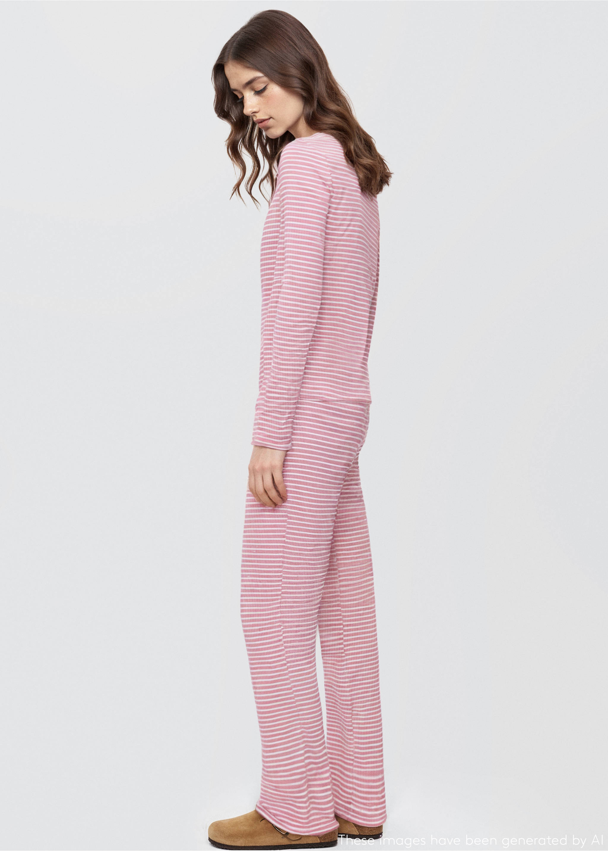 Long pyjama pack - Reverse of the article, Pastel Pink. Ref: 17034775-00.