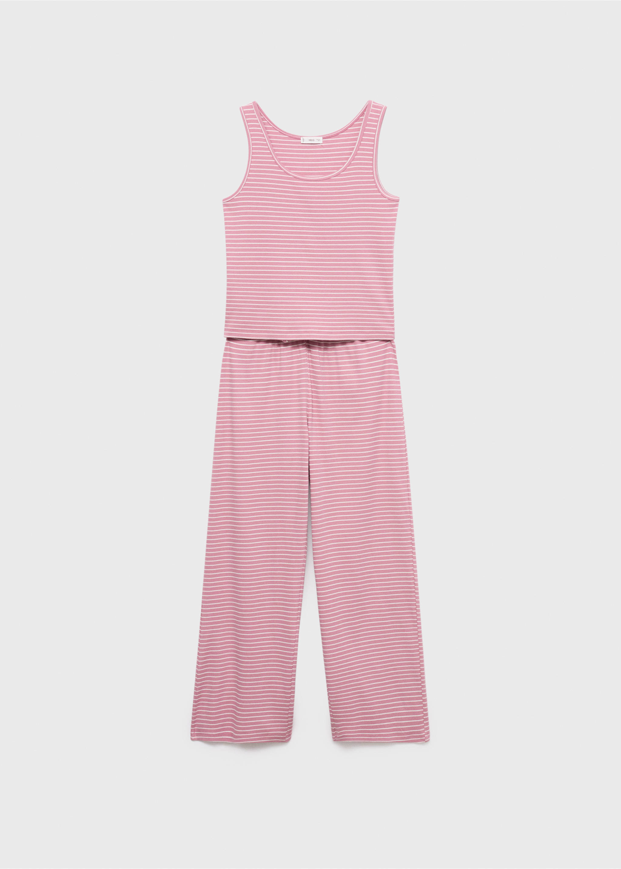 Long pyjama pack - Reverse of the article, Pastel Pink. Ref: 17034775-00.