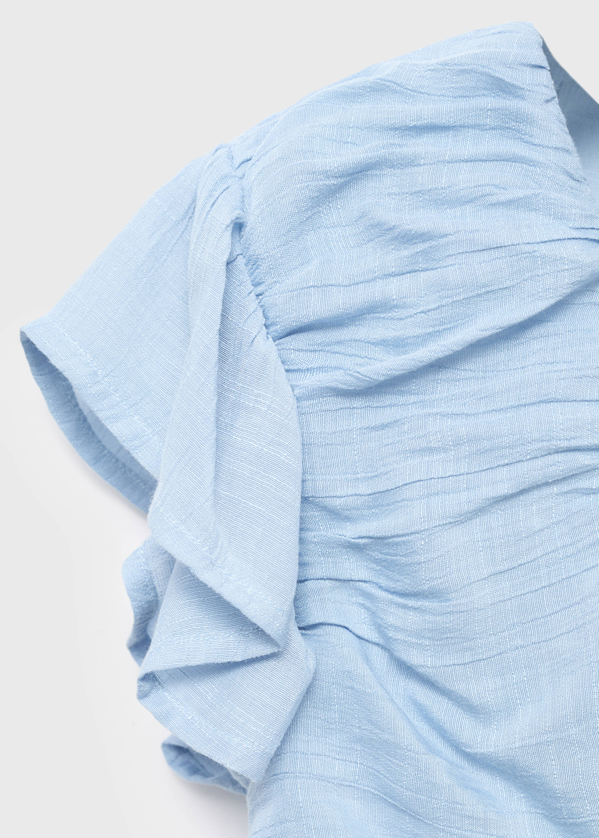 Rynkad blus med volanger - Detaljer om artikeln 0