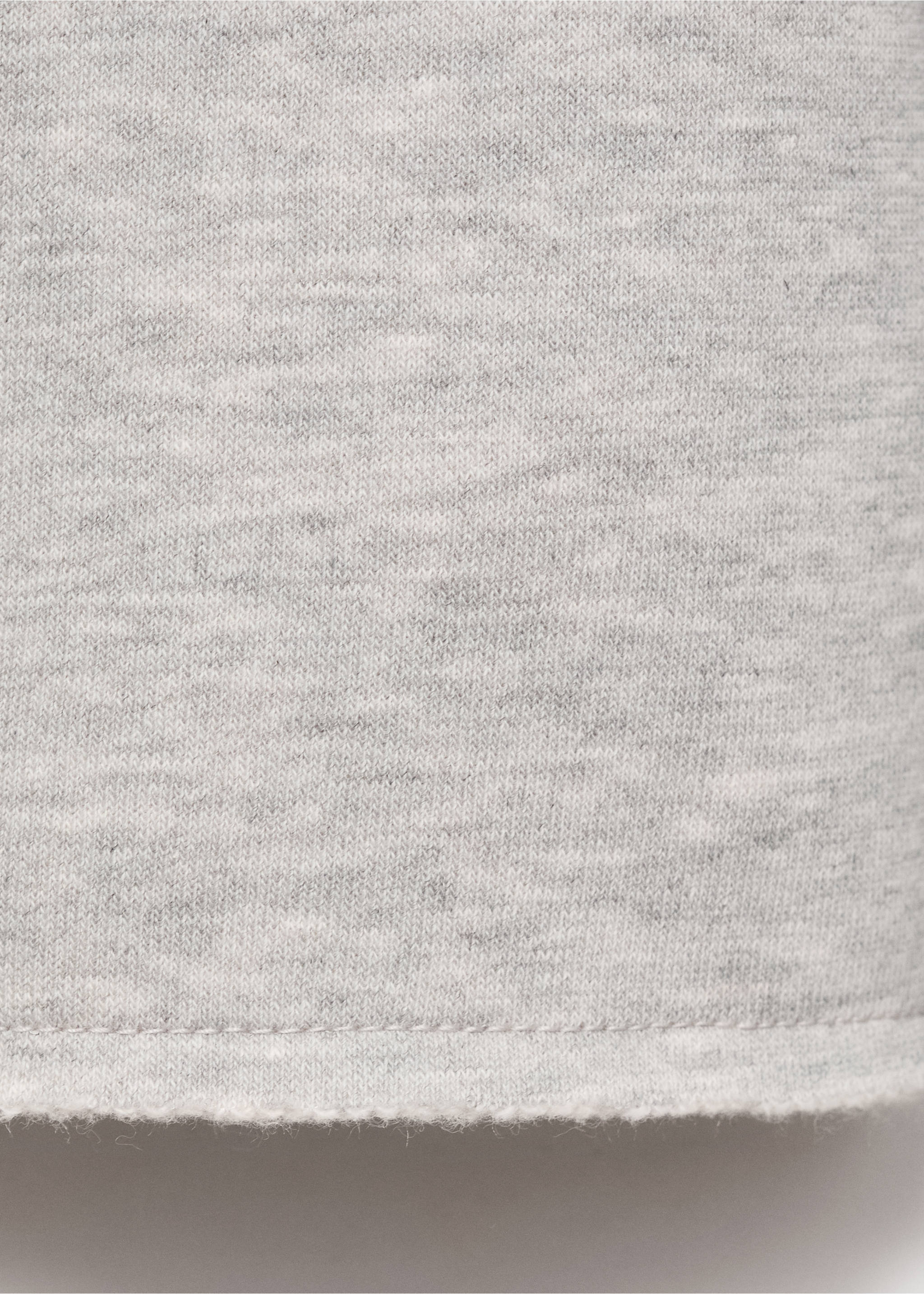 Printed cotton sweatshirt - Details of the article 0, Light Heather Grey. Ref: 17034777-00.