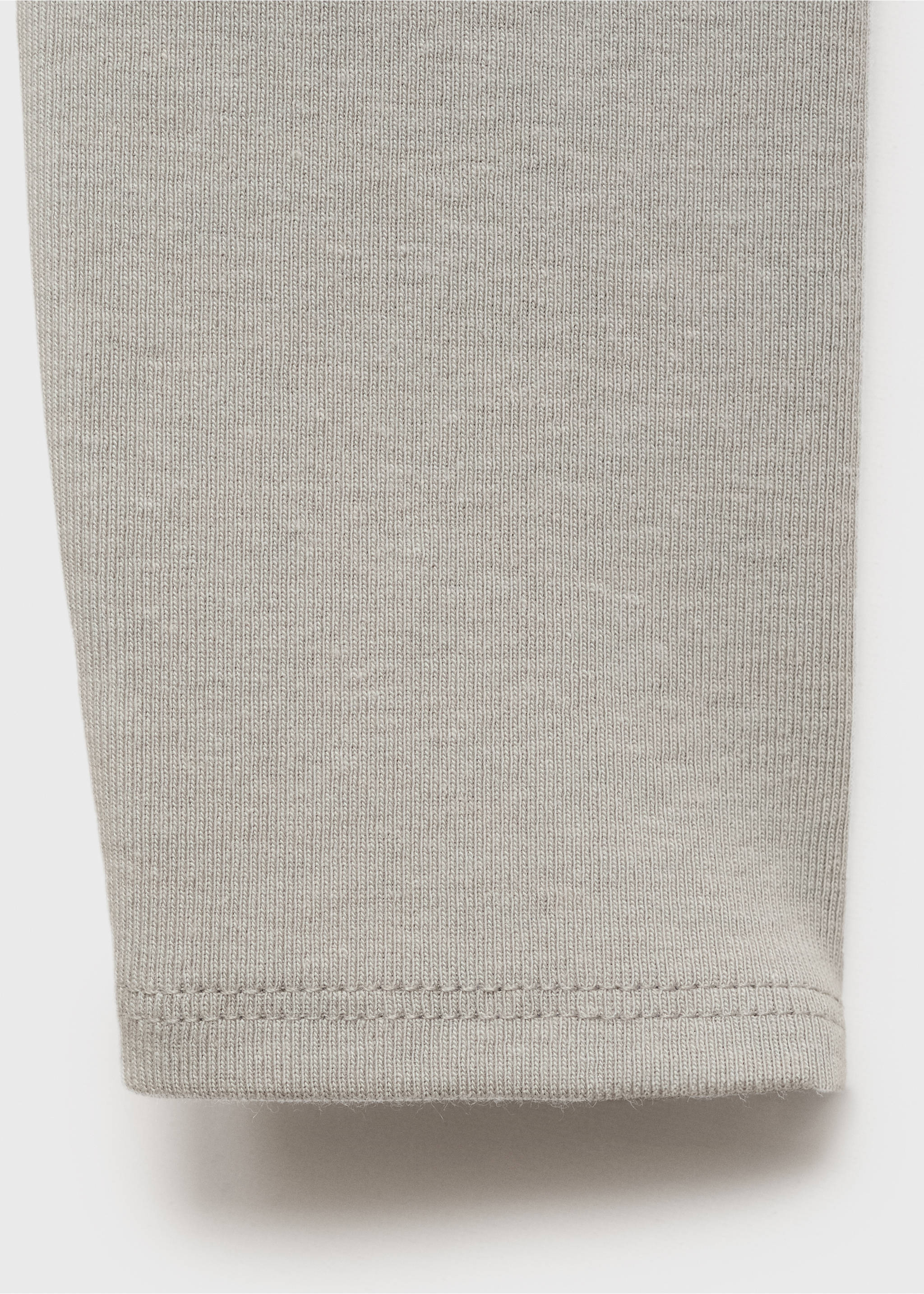 Long-sleeved cropped t-shirt - Details of the article 0, Medium Heather Grey. Ref: 17034781-00.