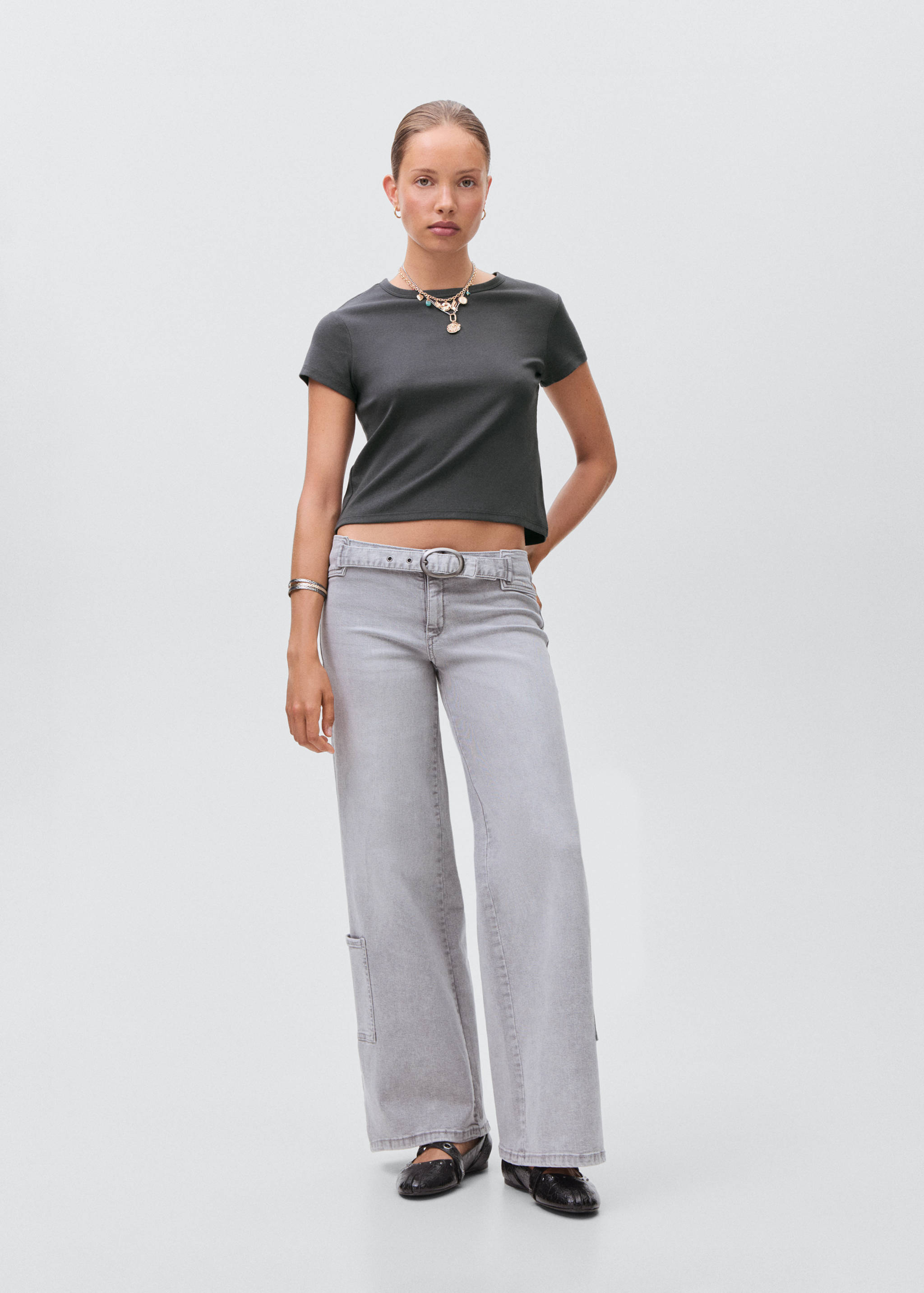 T-shirt coton ajusté - Plan général