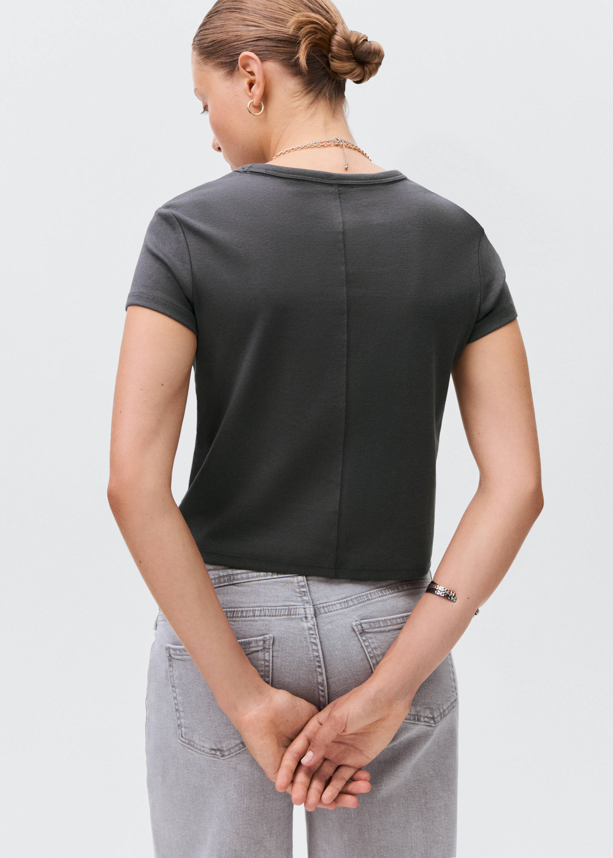 T-shirt coton ajusté - Verso de l’article