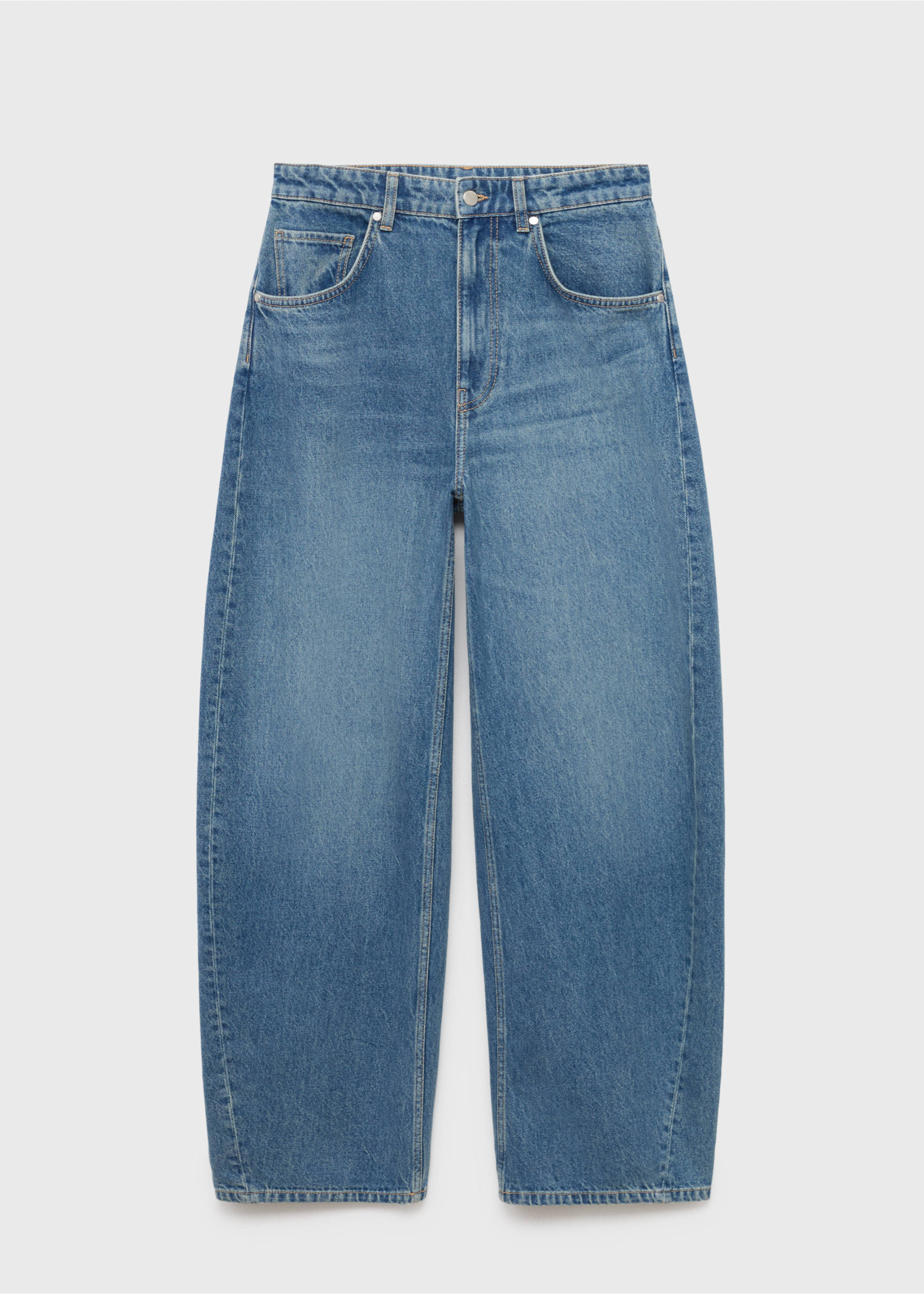 Mid-rise balloon jeans - Article without model, Medium Blue. Ref: 17034788-00.