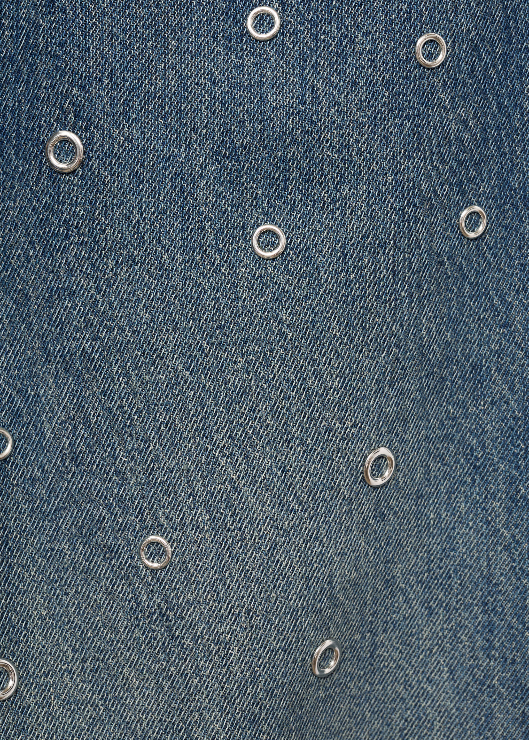 Barrel jeans with eyelets - Details of the article 8