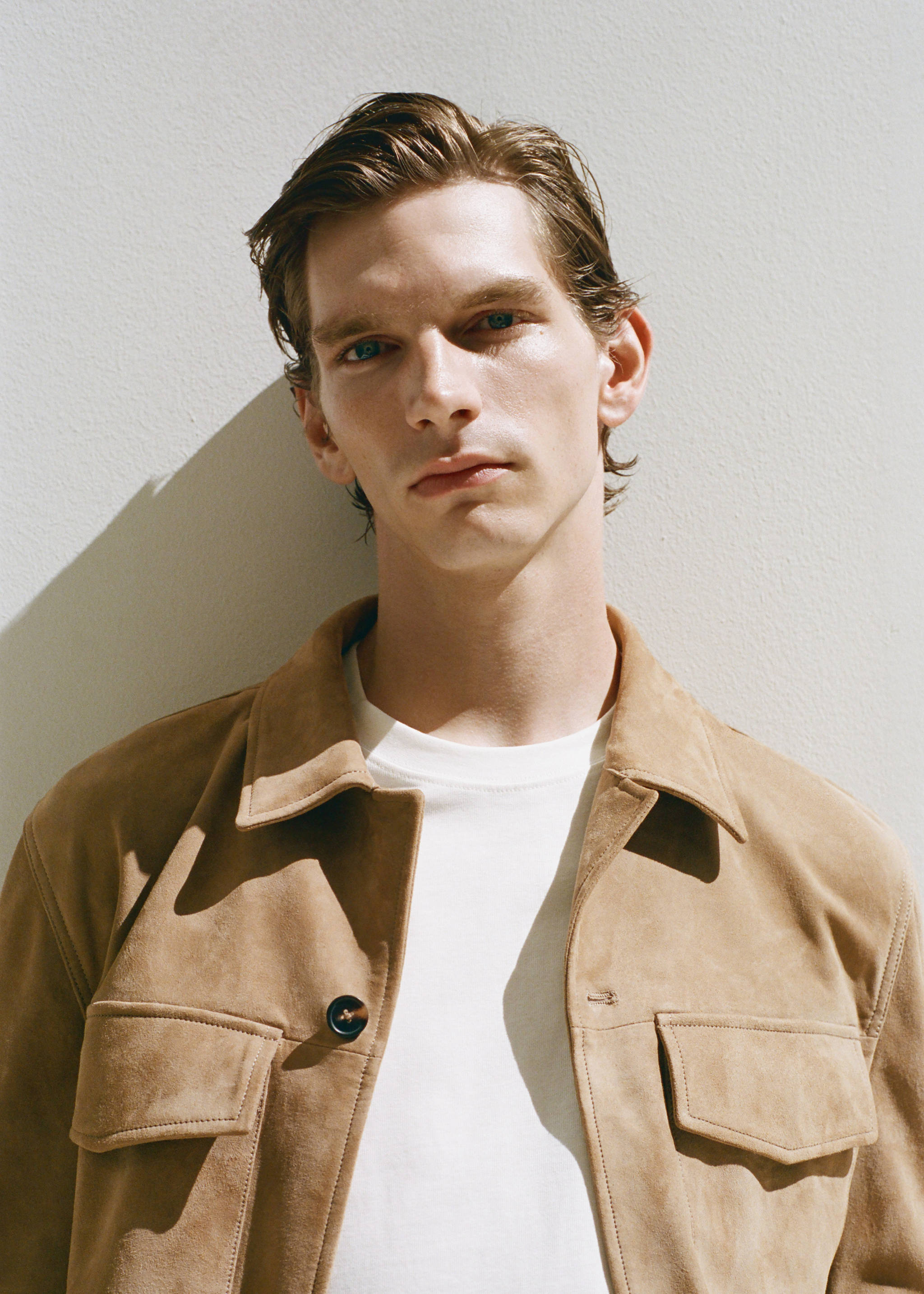 Blouson 100 % cuir daim poches - Détail de l'article 5