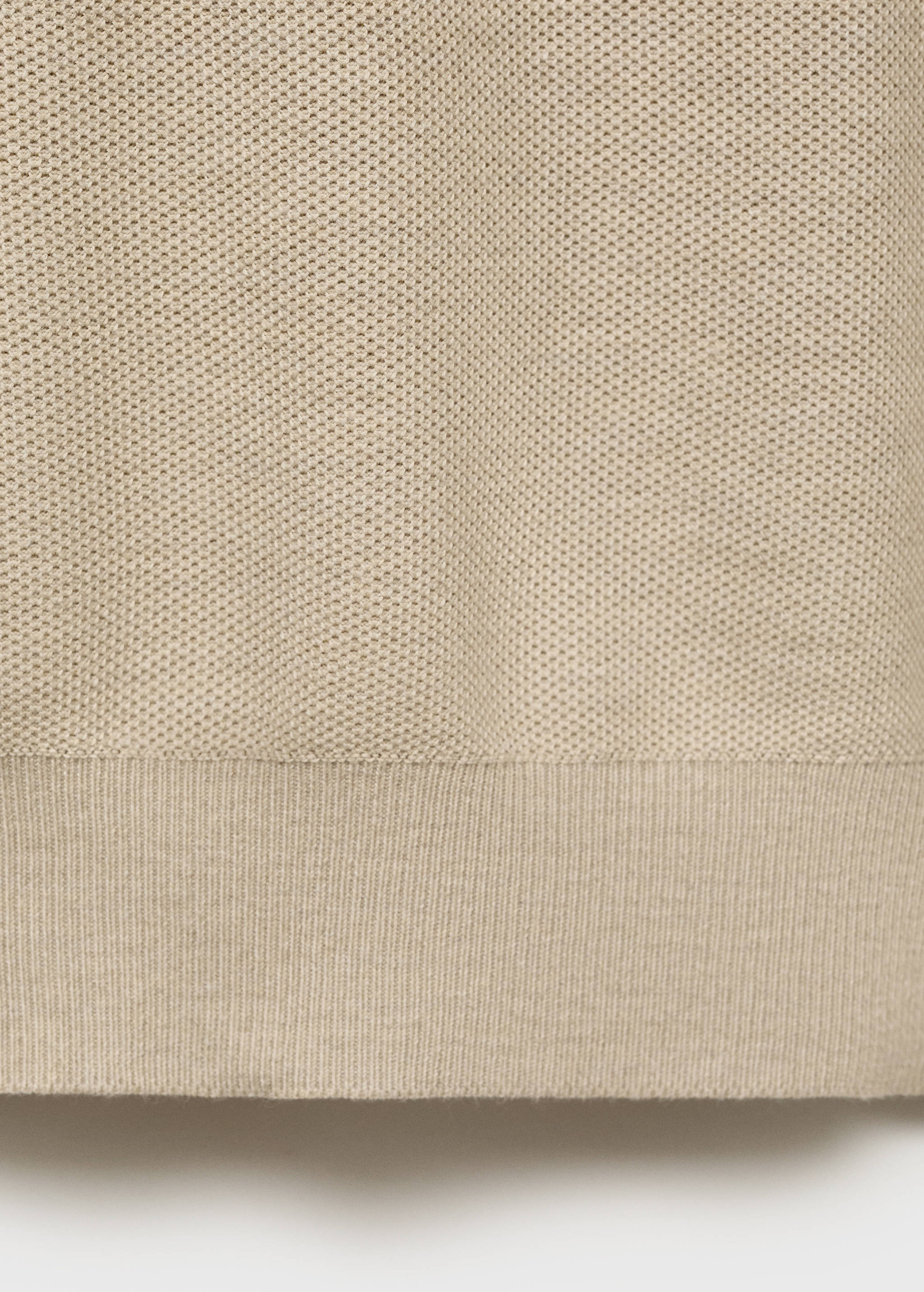 Svetr s mikrostrukturou a límecem na zip - Detail zboží 0