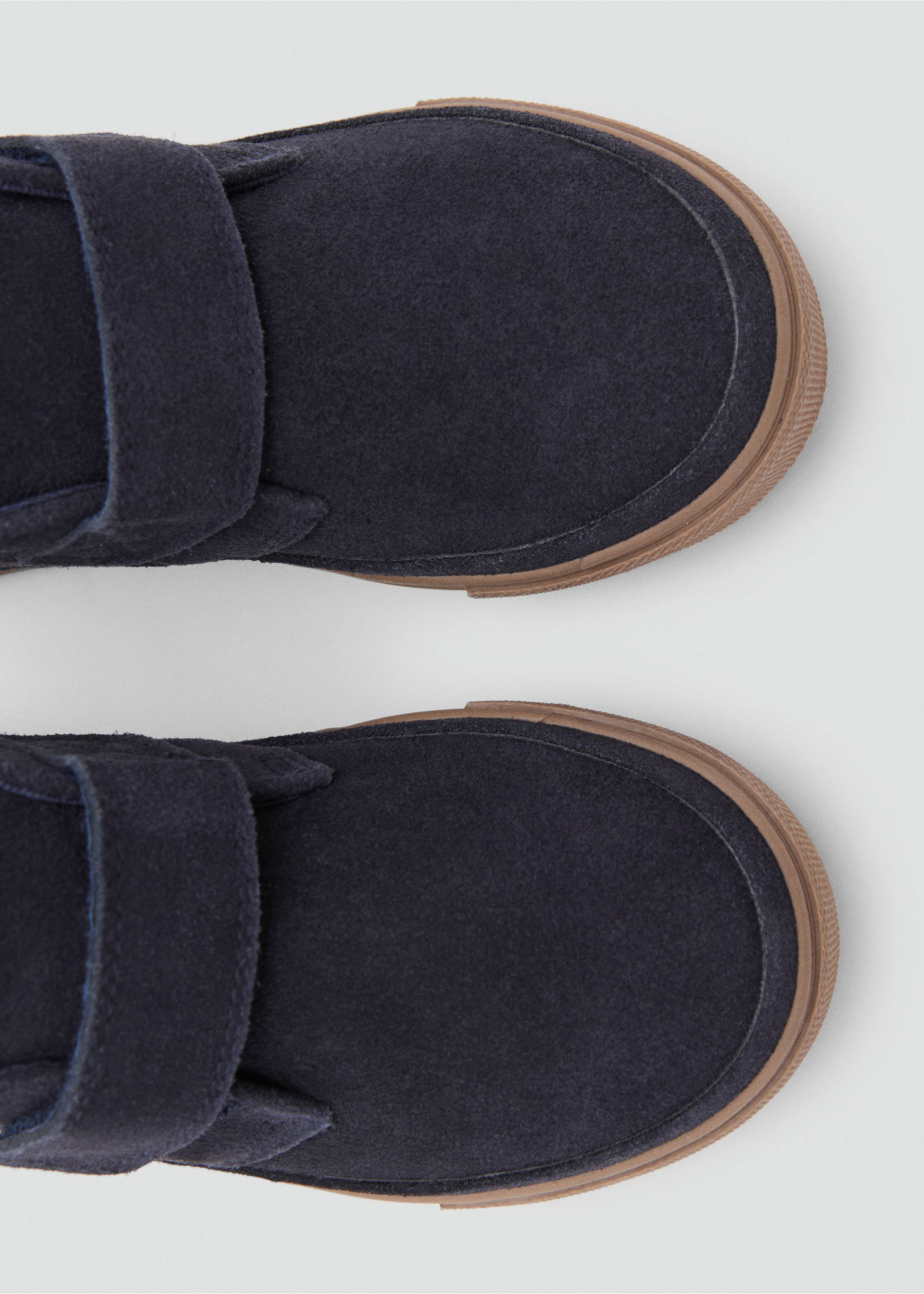 Velcro leather shoes - Details of the article 1, Blue. Ref: 17035148-00.