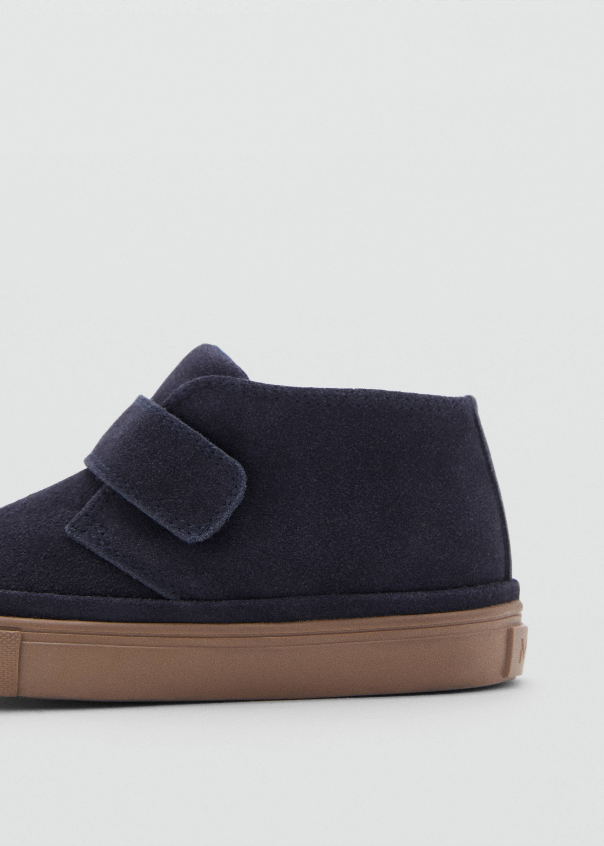 Velcro leather shoes - Details of the article 2, Blue. Ref: 17035148-00.