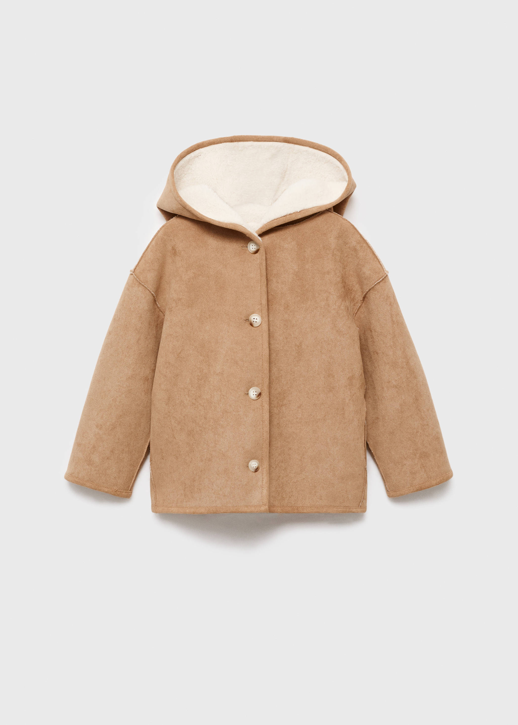 Wendbarer Doubleface-Mantel in Shearling-Optik - Artikel ohne Model