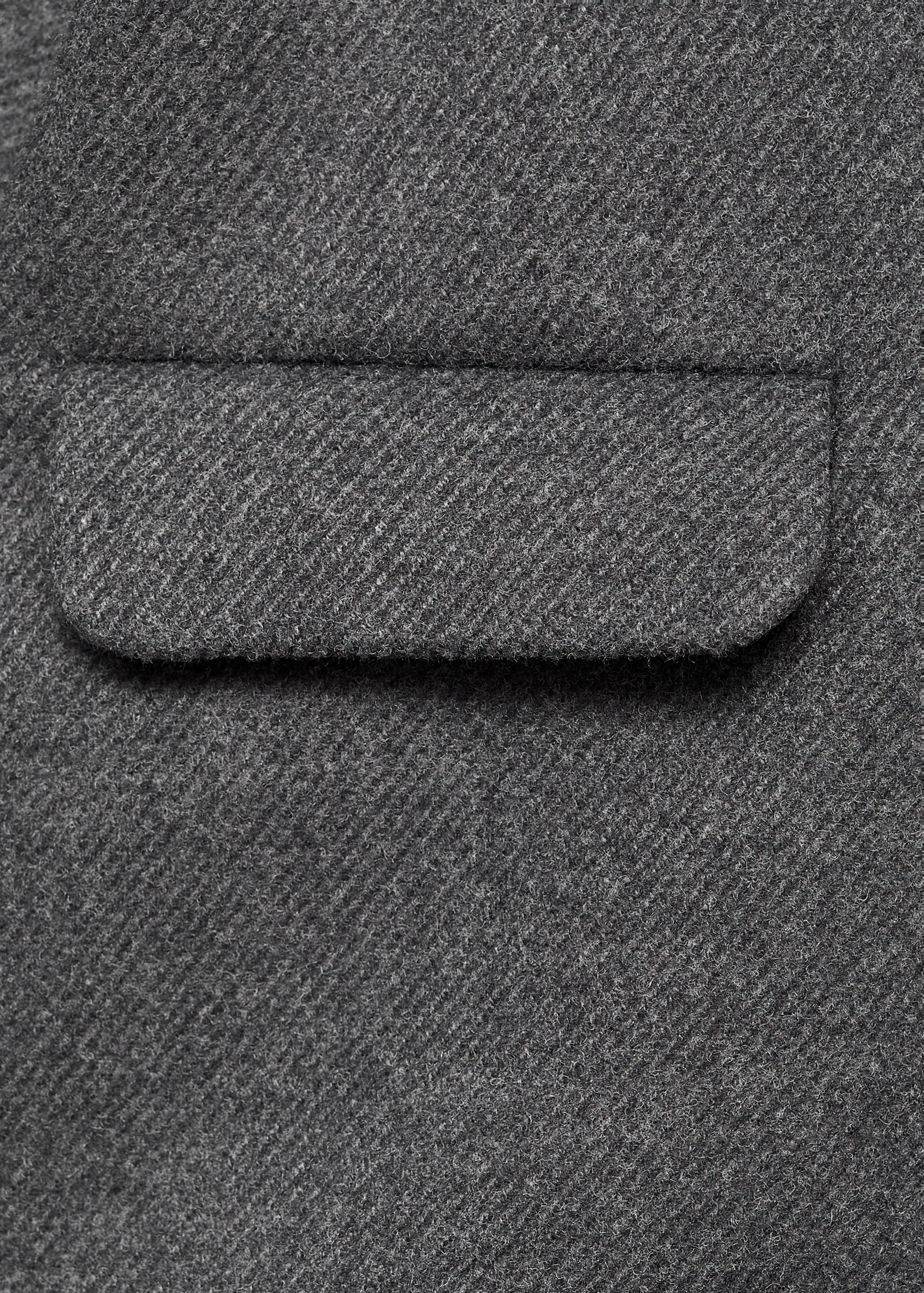 Midi-Mantel aus Wollstoff - Detail des Artikels 8