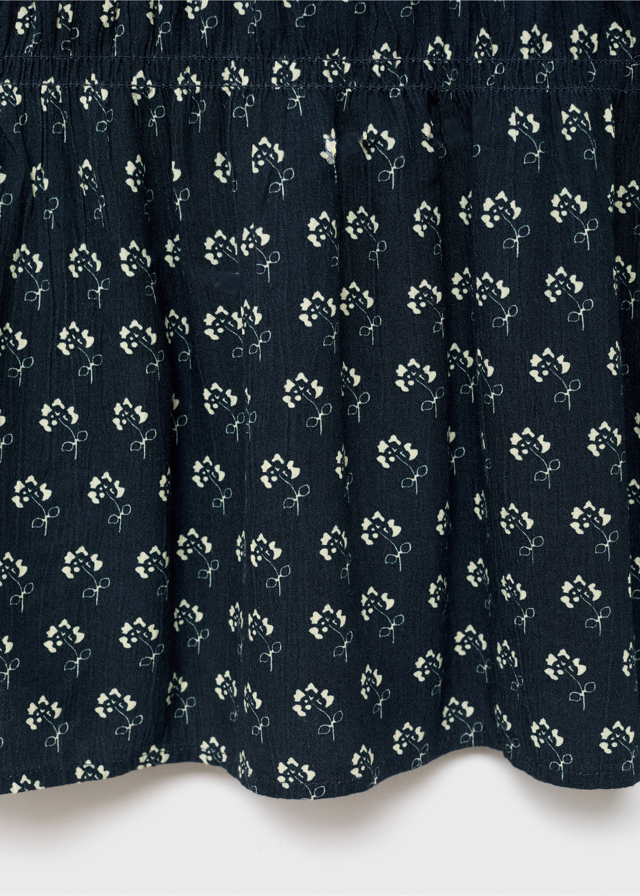 Robe florale manches bouffantes - Détail de l'article 0, Bleu marine. Ref: 17035152-00.