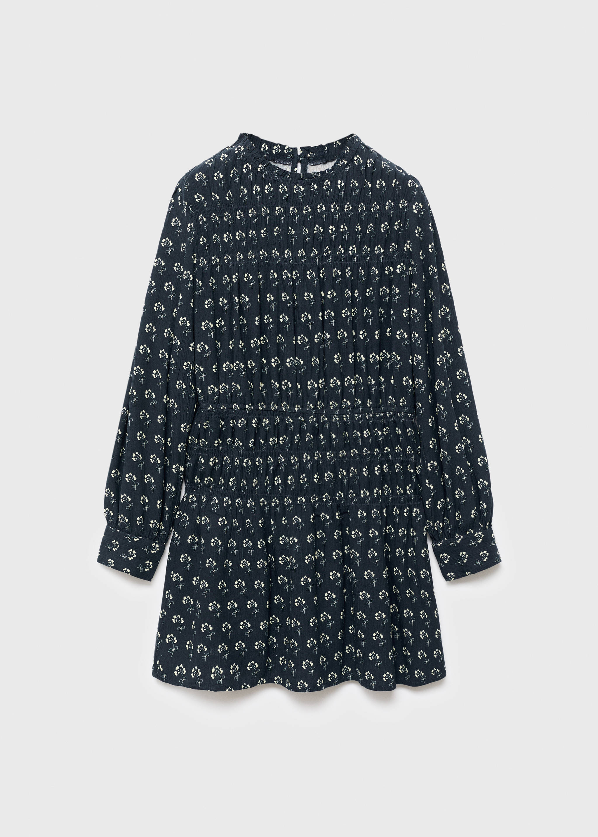Robe florale manches bouffantes - Article sans modèle
