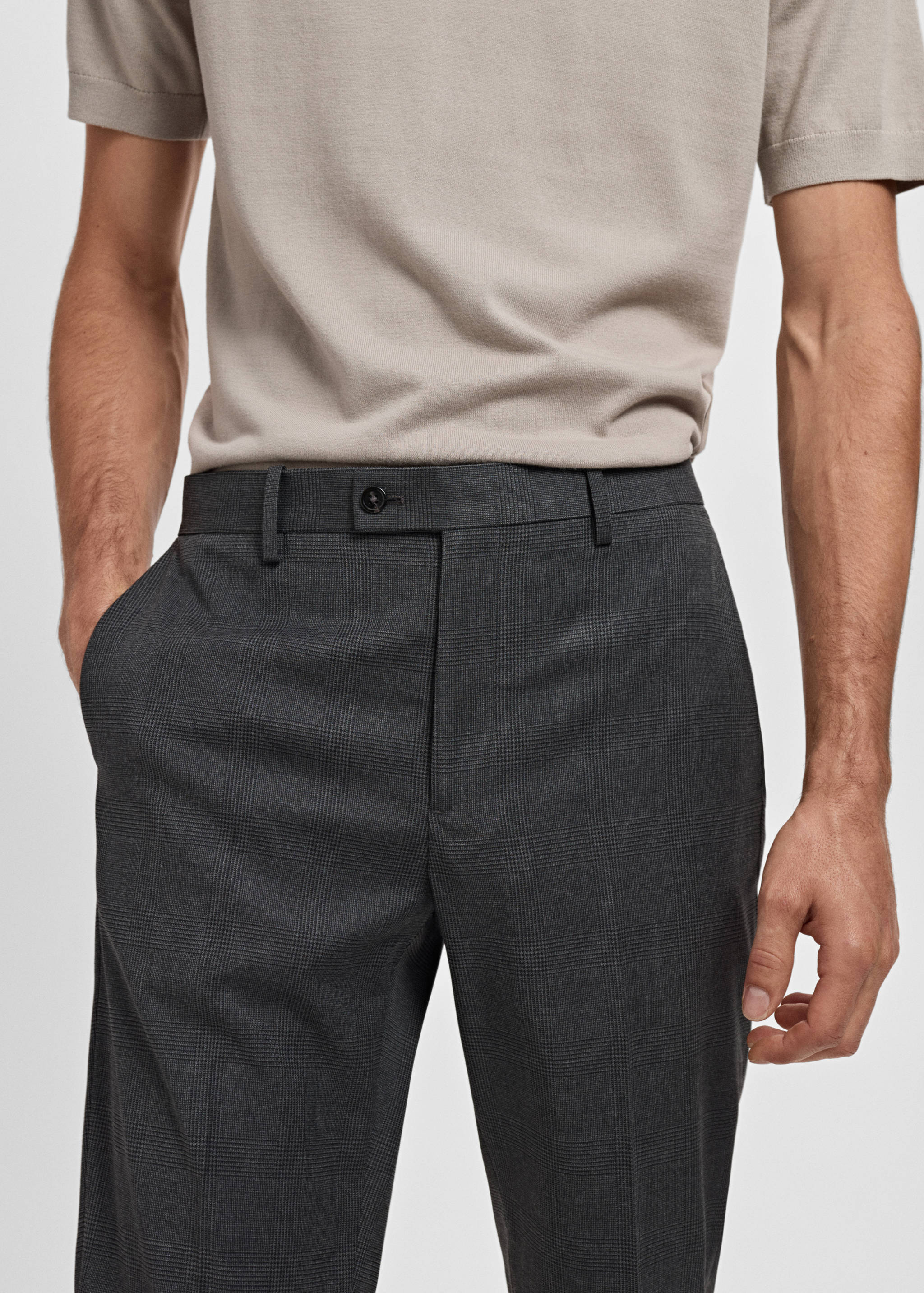 Milan slim-fit suit trousers - Details of the article 1