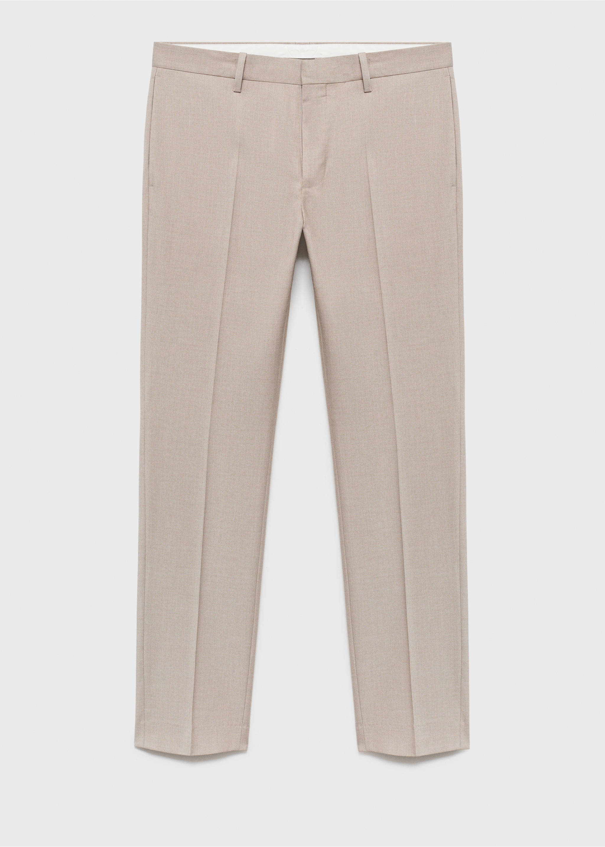 Paris slim-fit suit trousers - Article without model, Sand. Ref: 17035154-00.