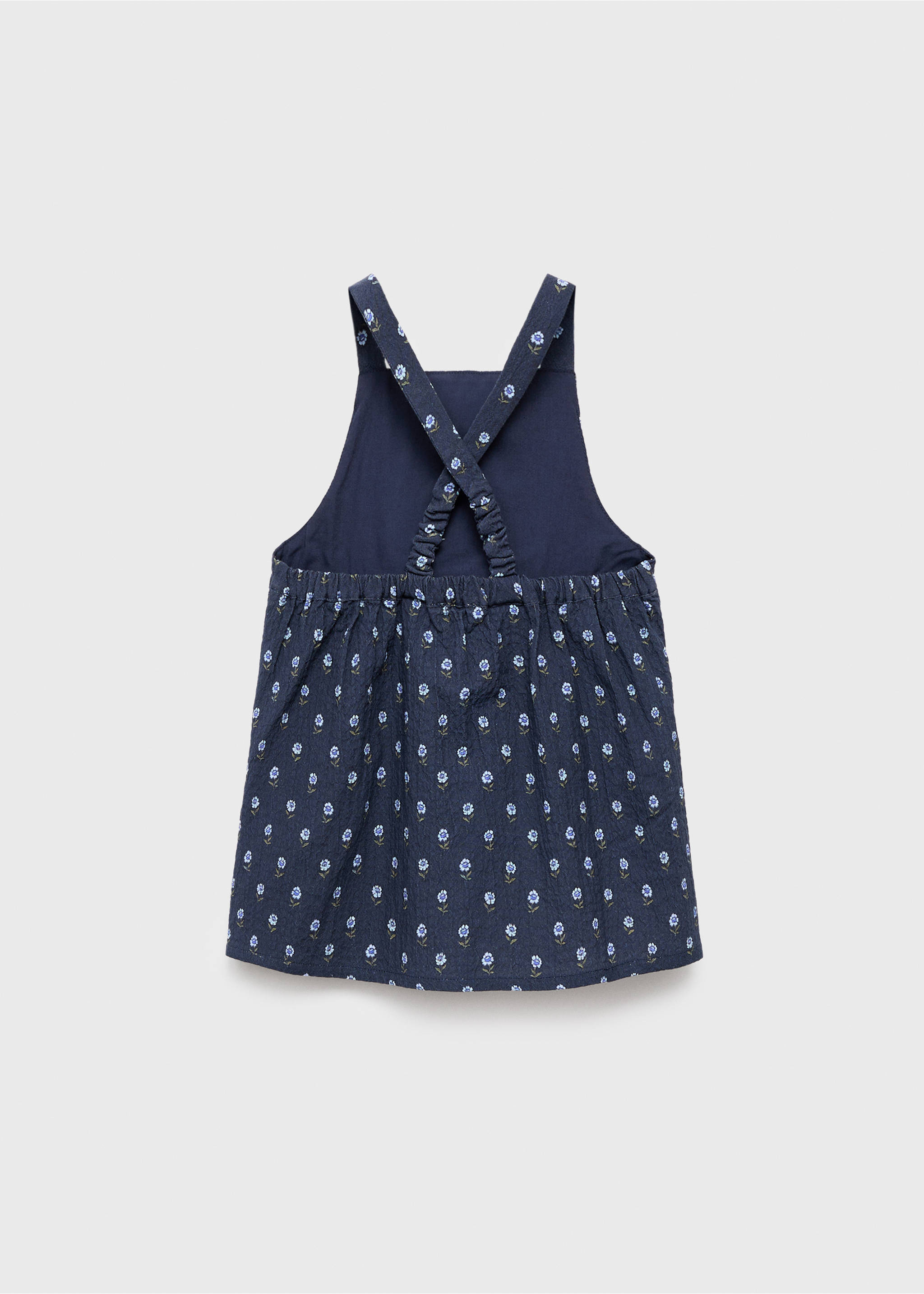 Floral print dress - Reverse of the article, Navy. Ref: 17035162-00.