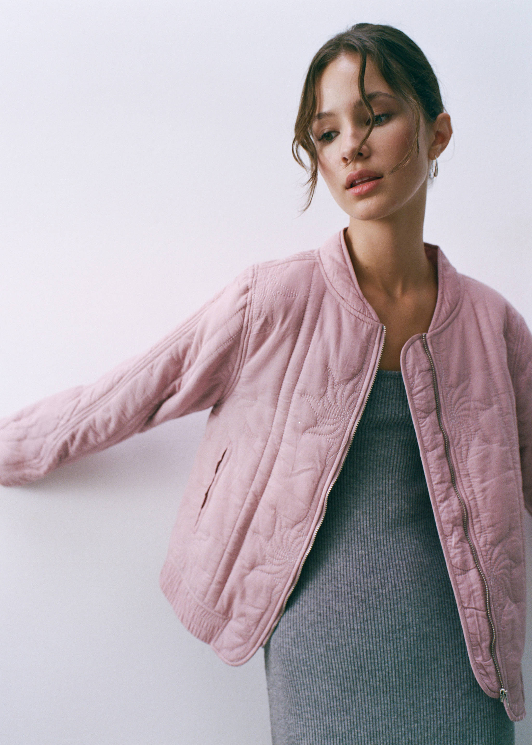 Embroidered quilted jacket - Details of the article 5