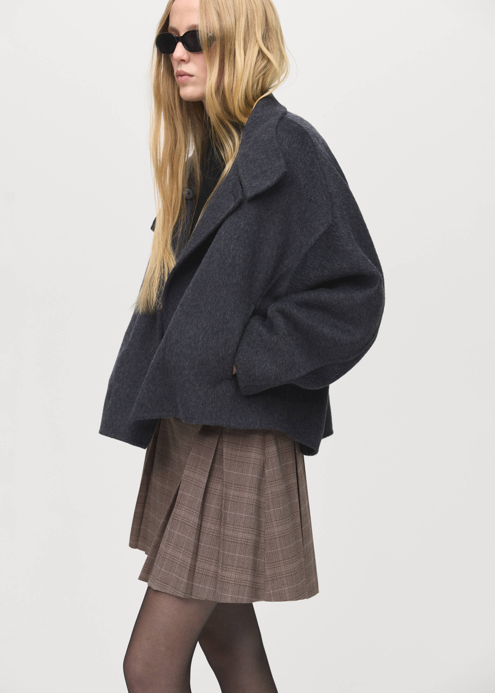 Pleated mini-skirt - Medium plane