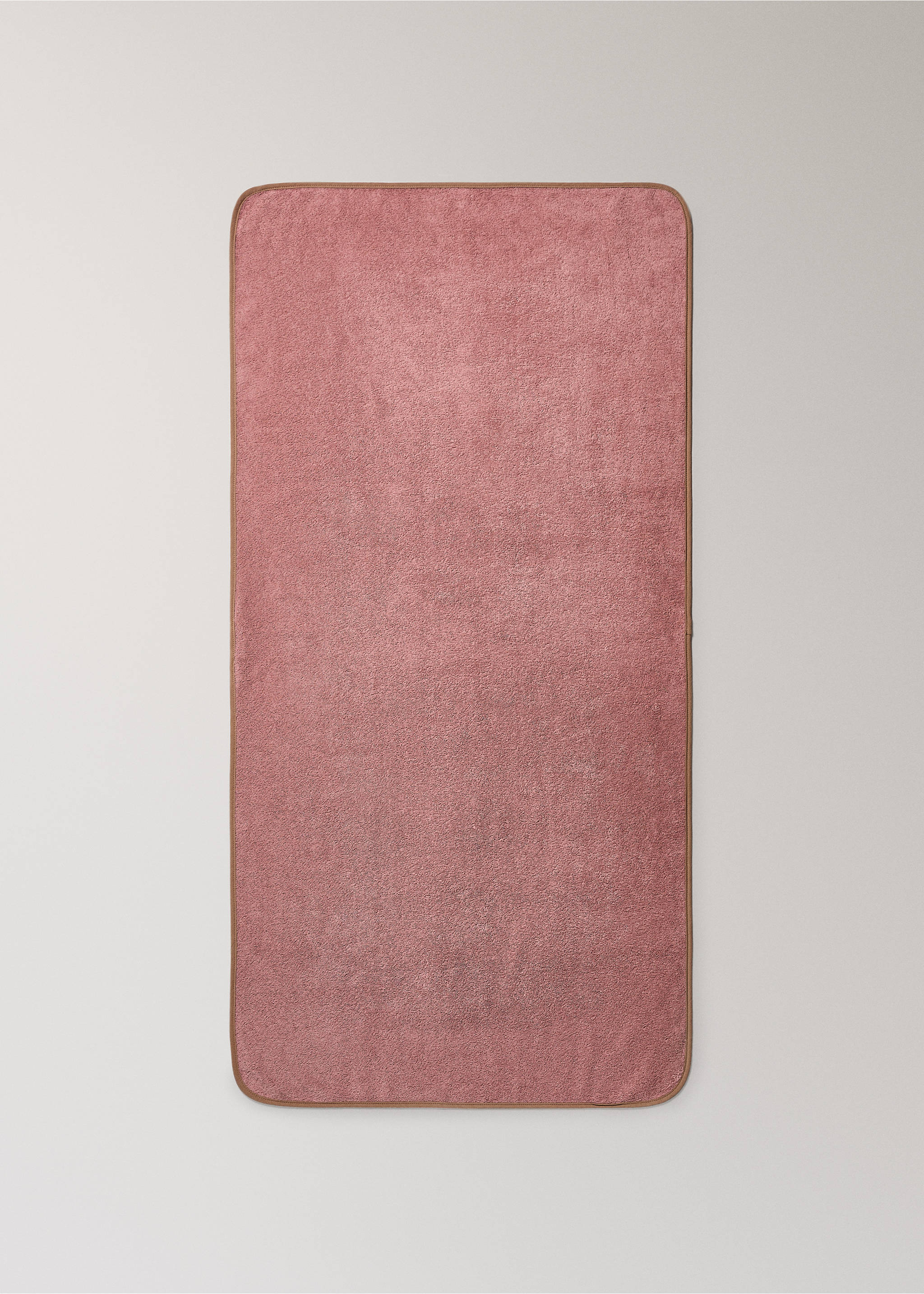 Serviette de douche pour enfant avec liseré contrastant - Détail de l'article 4, Rose. Ref: 17035171-00.
