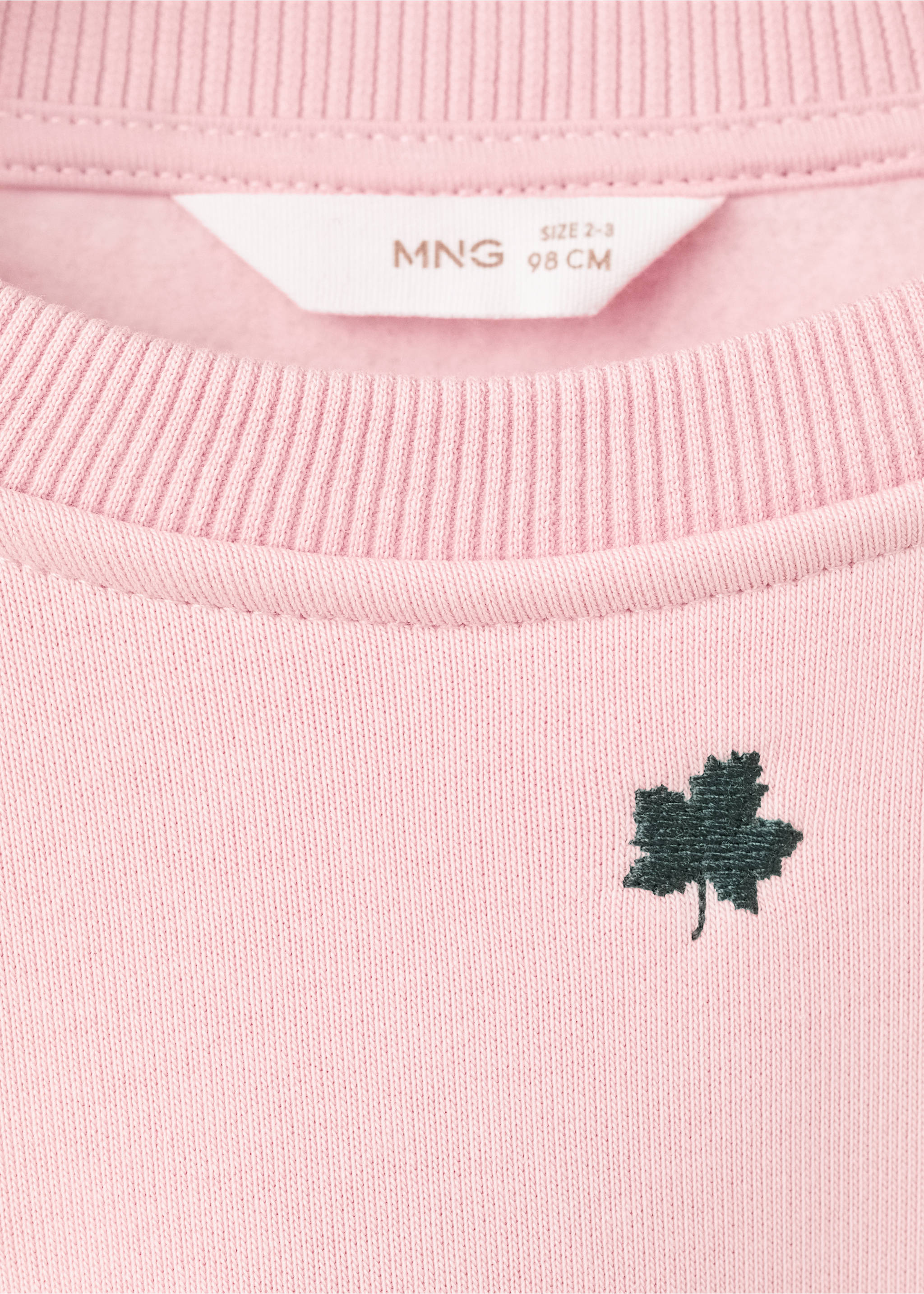 Besticktes Baumwoll-Sweatshirt - Detail des Artikels 8, Rosa. Ref: 17035172-00.