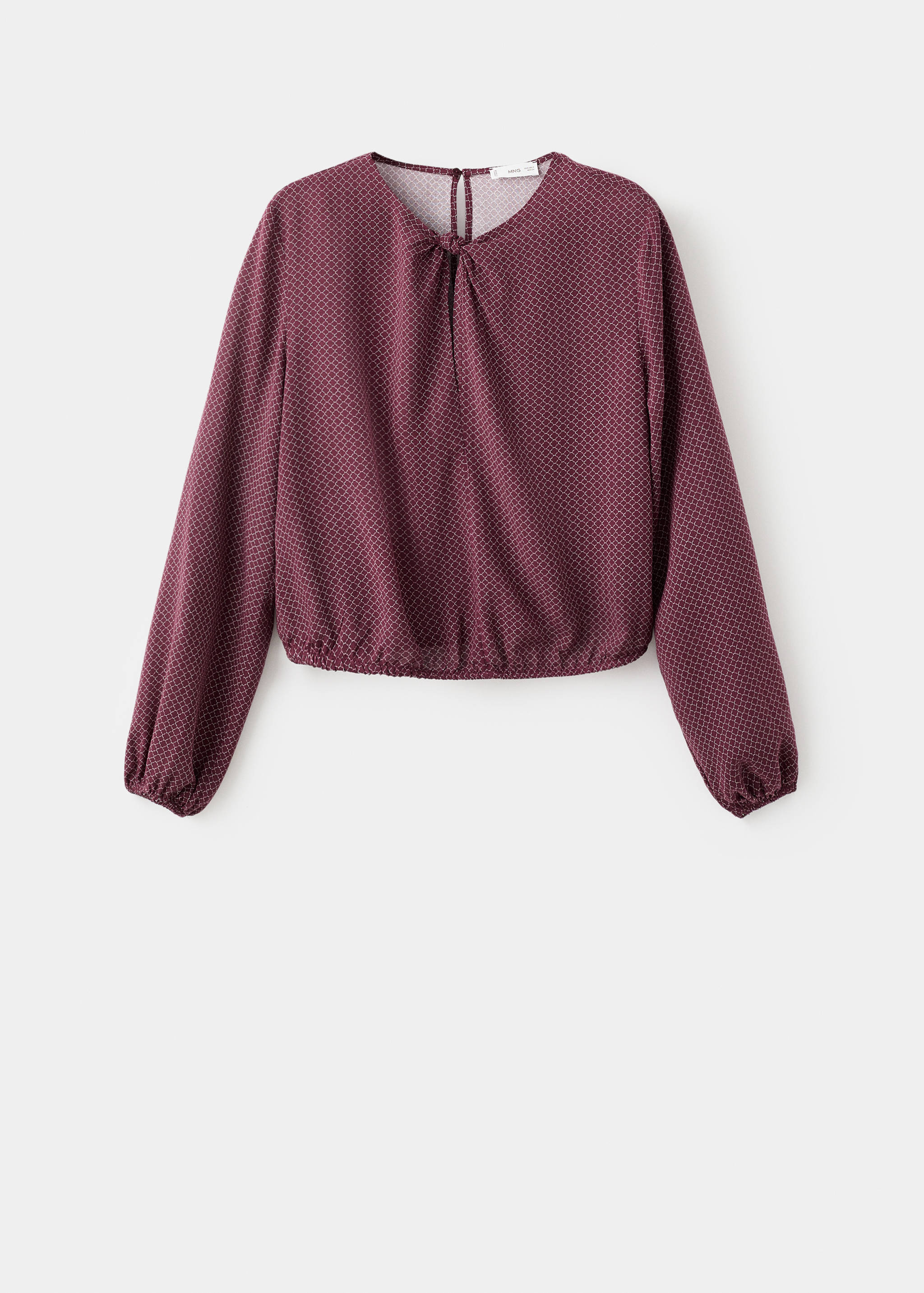 Geknotete Puffbluse - Artikel ohne Model