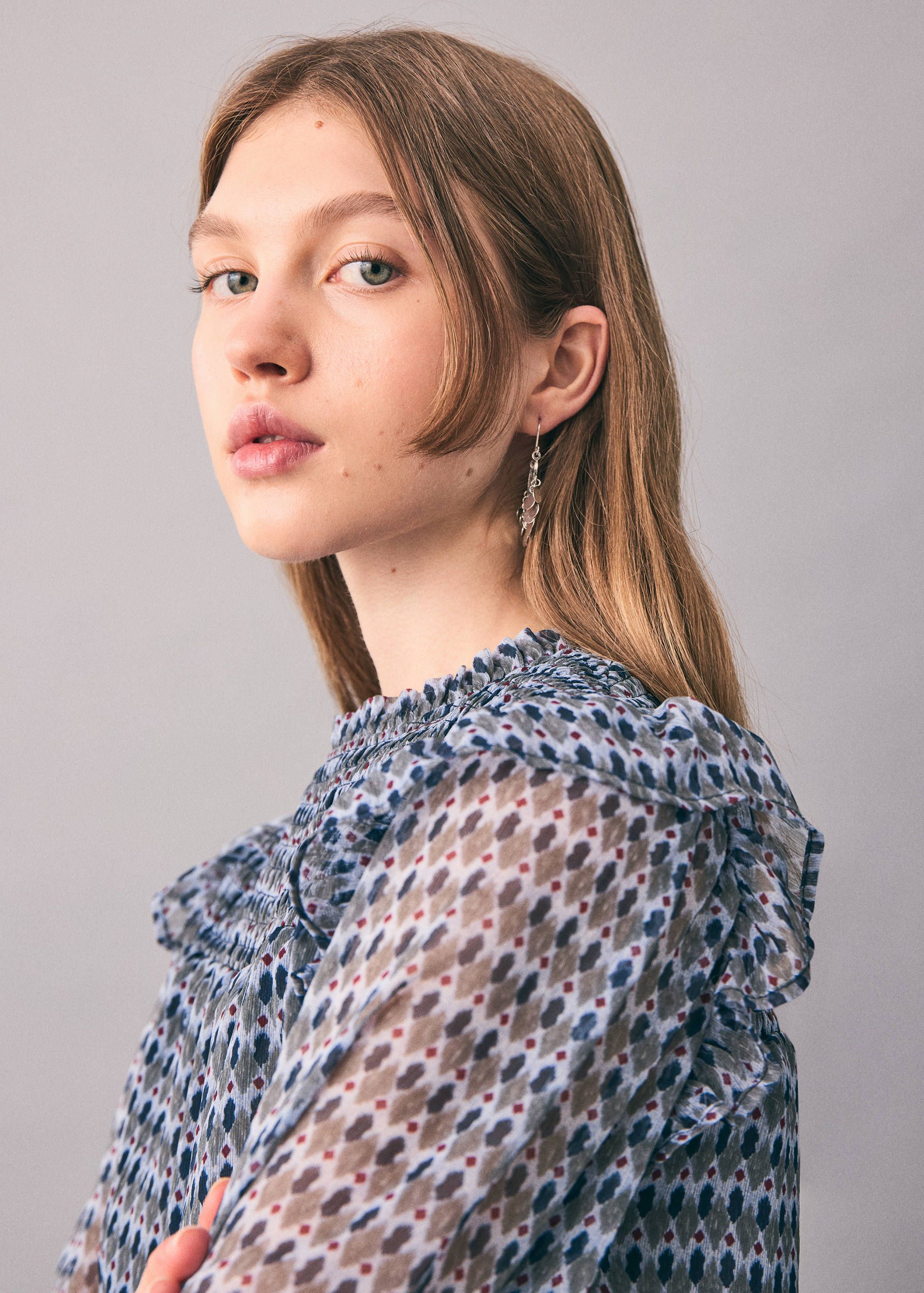 Ethnic-print blouse - Details of the article 1
