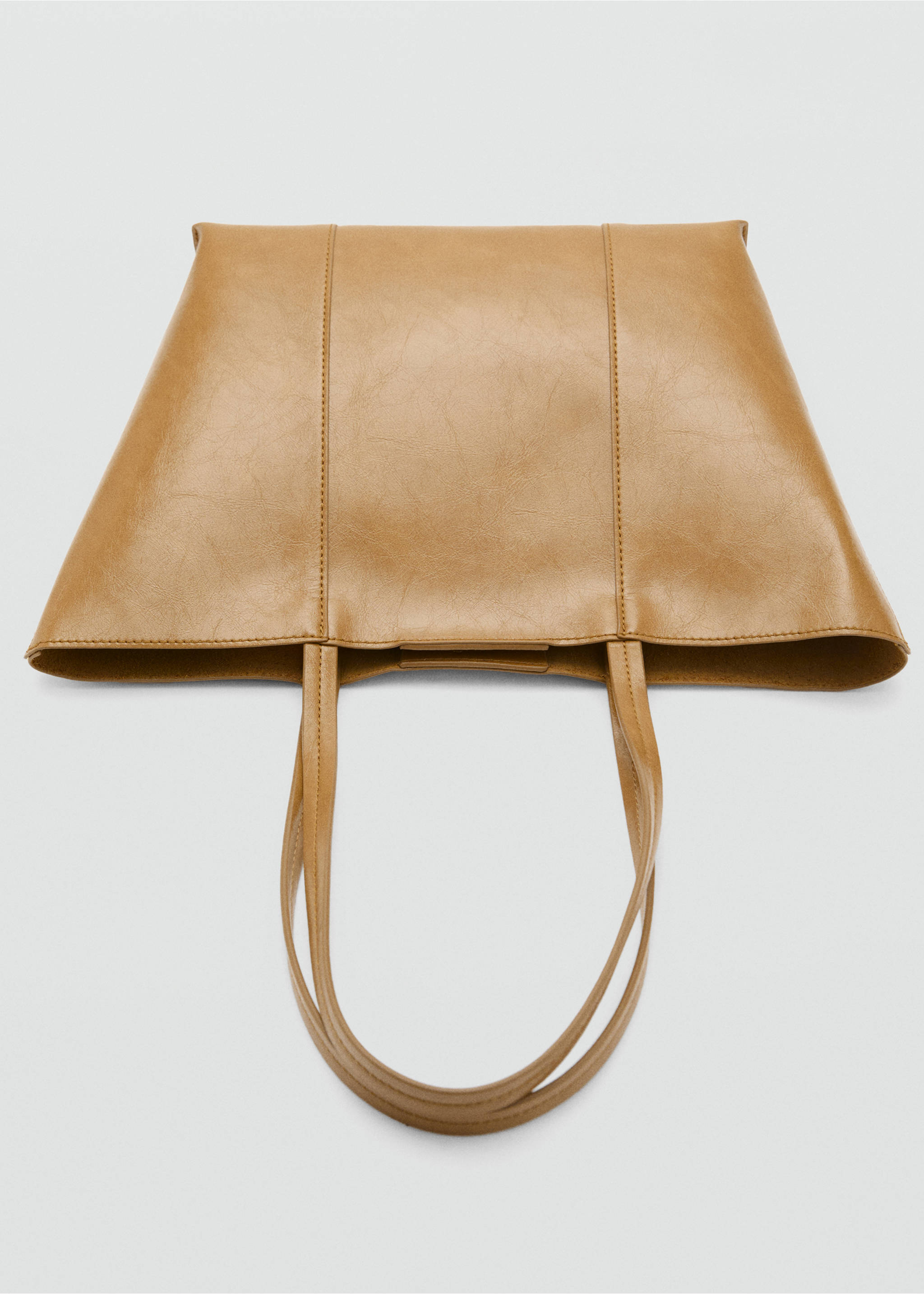 Medium shopper bag - Details of the article 3, Caramel. Ref: 17035795-00.