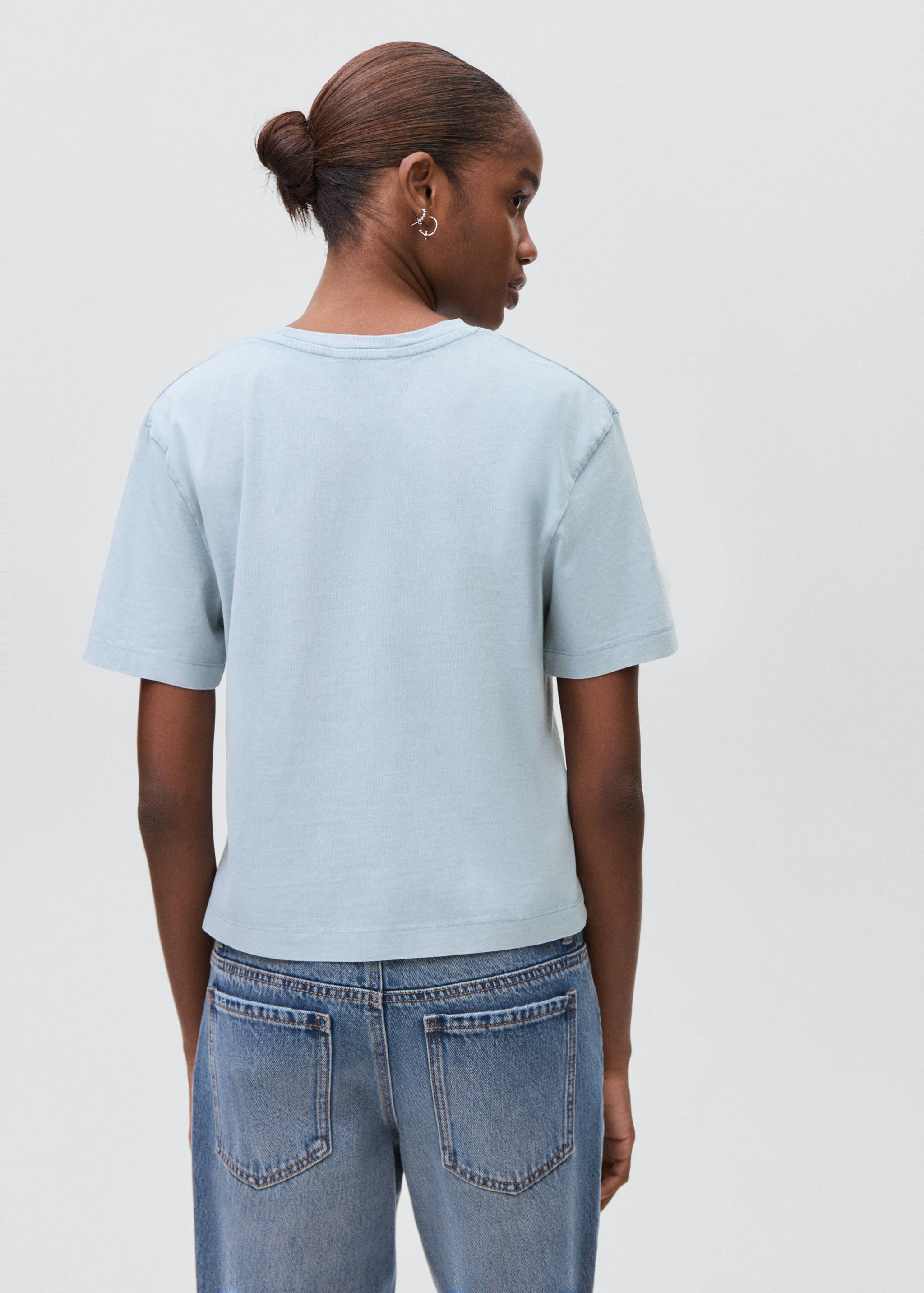 Camiseta algodón estampada - Reverso del artículo