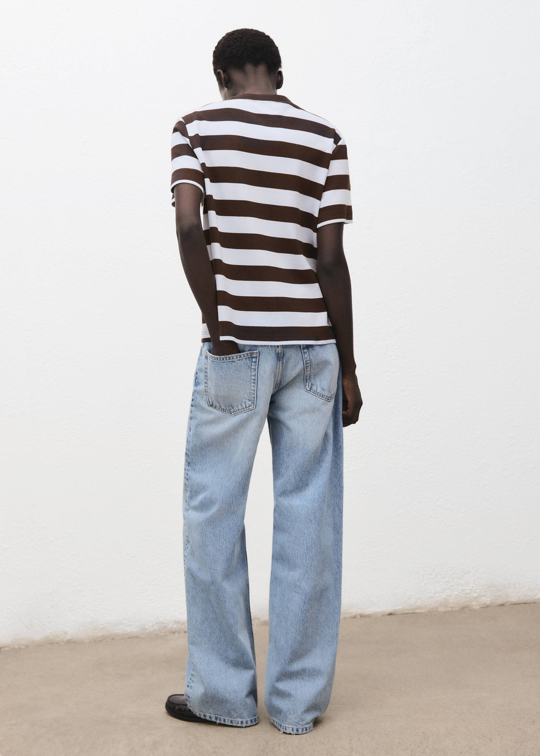 T-shirt manches courtes rayures - Verso de l’article