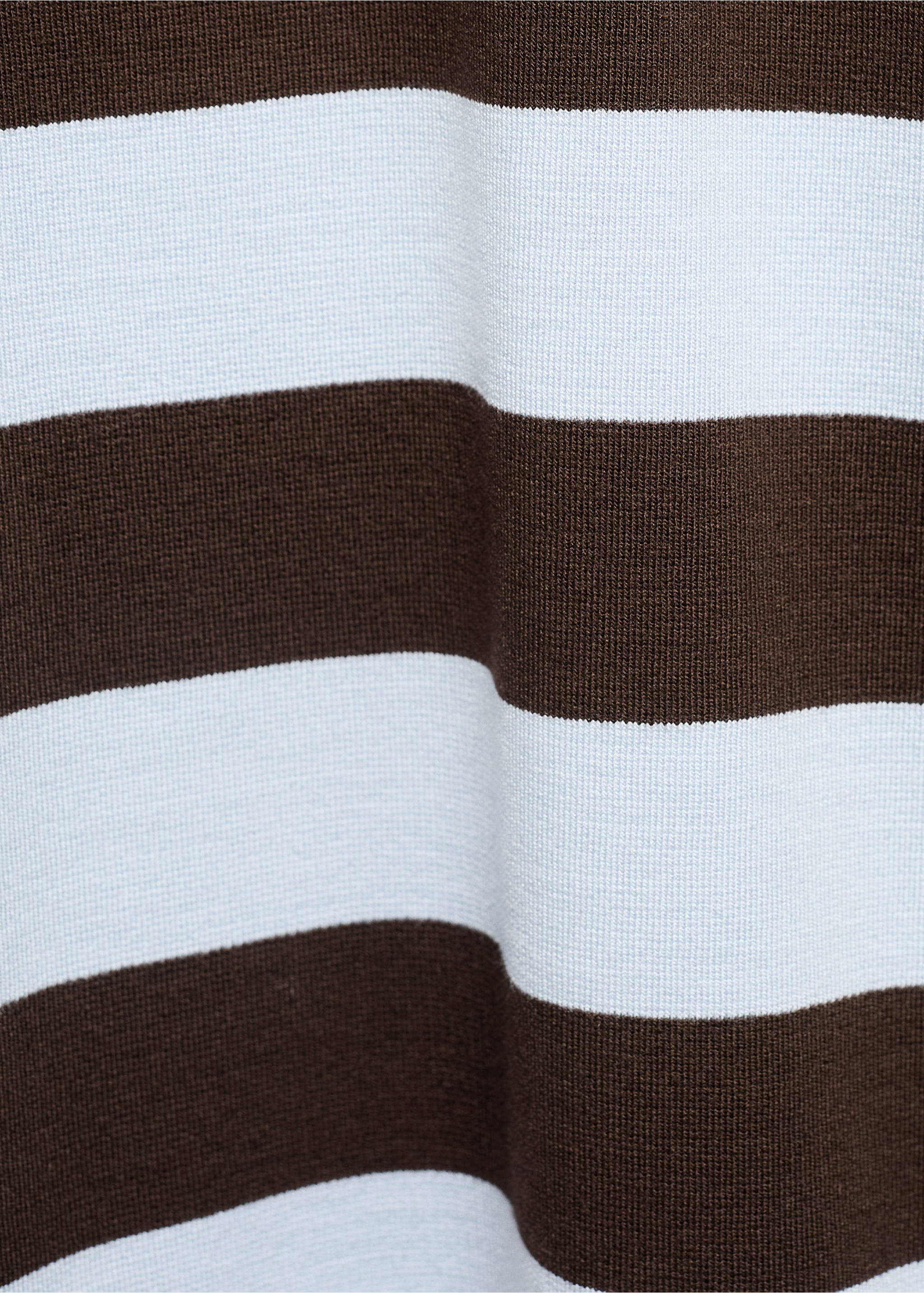 T-shirt manches courtes rayures - Détail de l'article 8, Marron. Ref: 17035803-00.