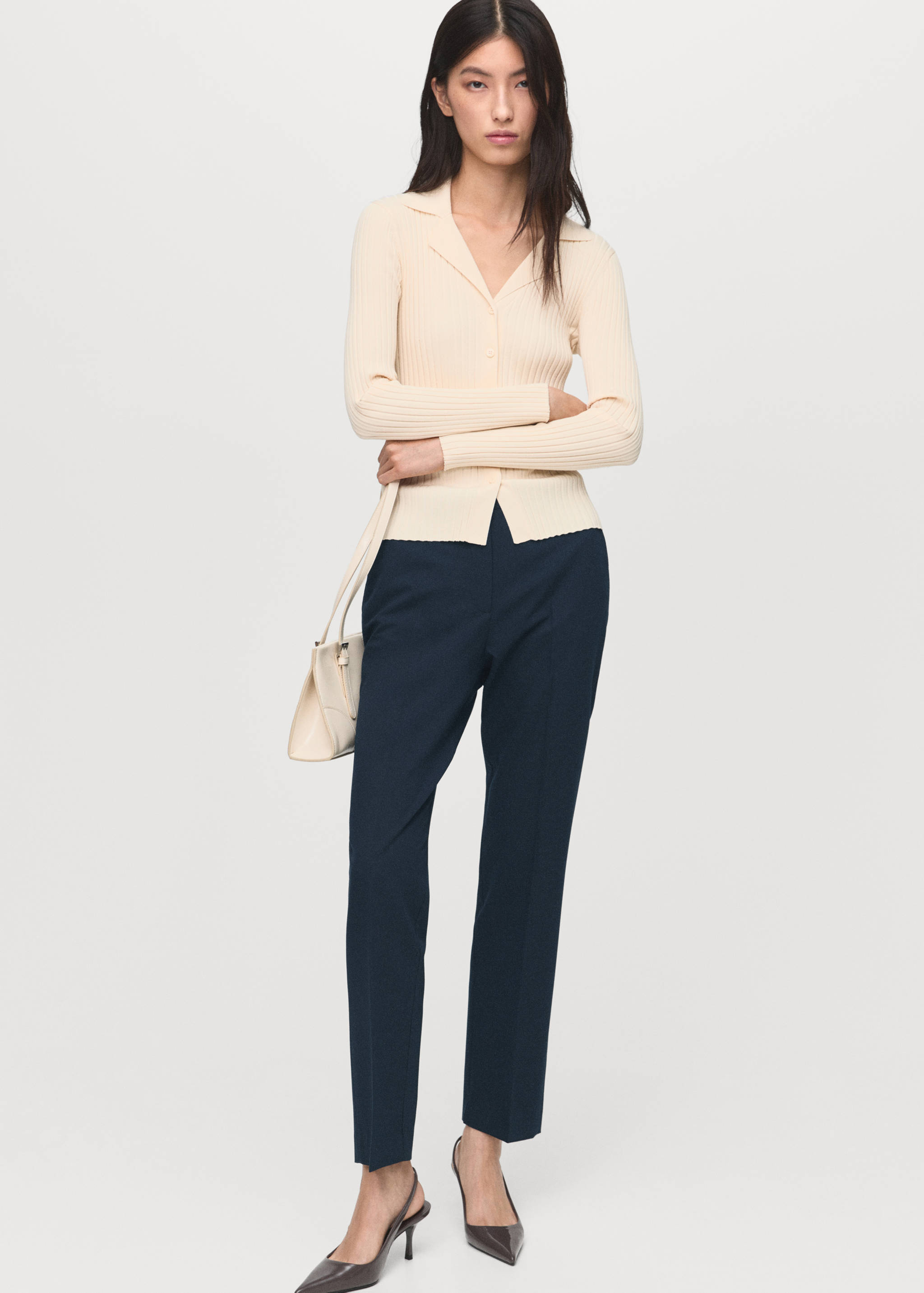 Straight suit trousers - Details of the article 2
