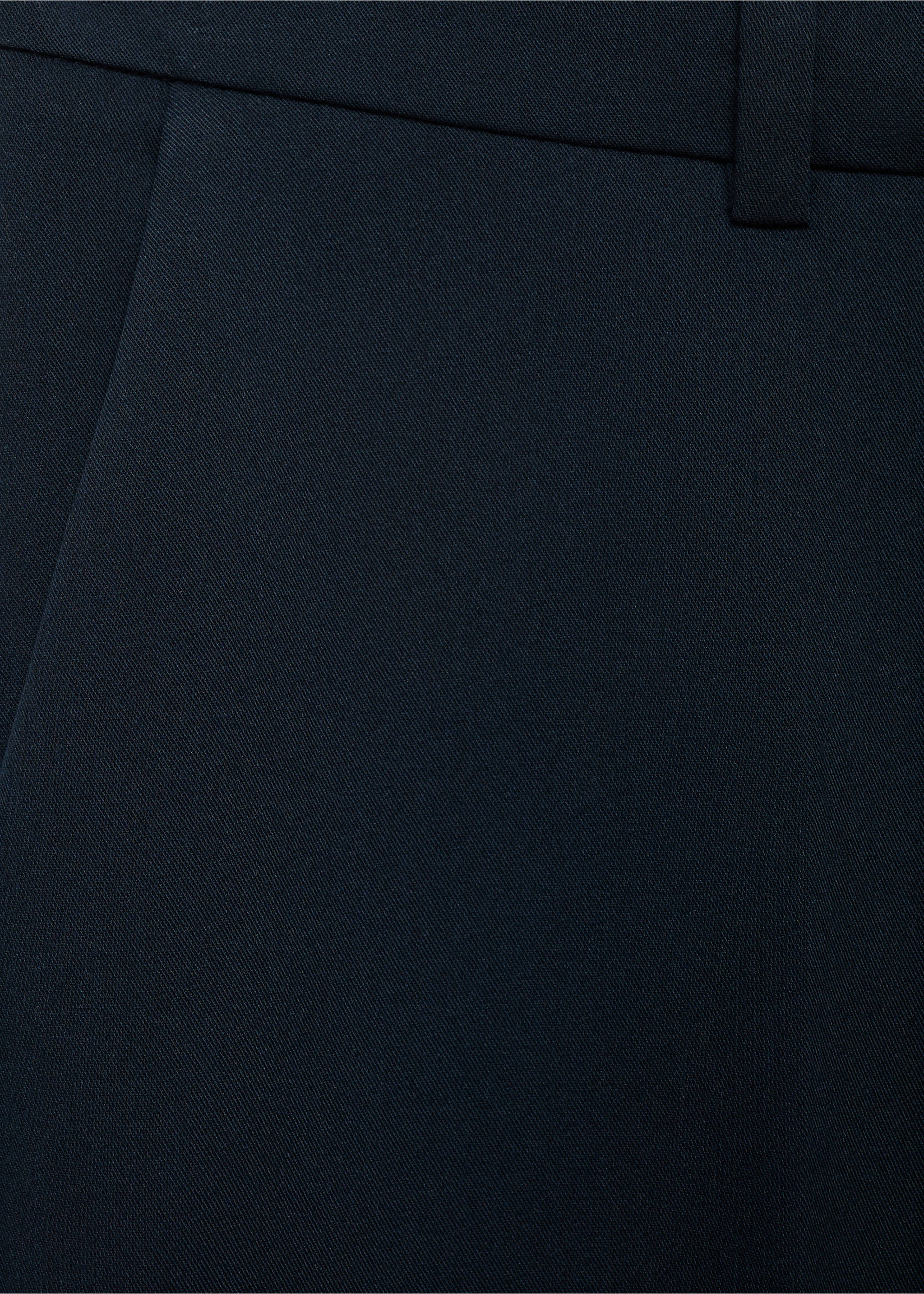 Straight suit trousers - Details of the article 0, Navy. Ref: 17035806-00.