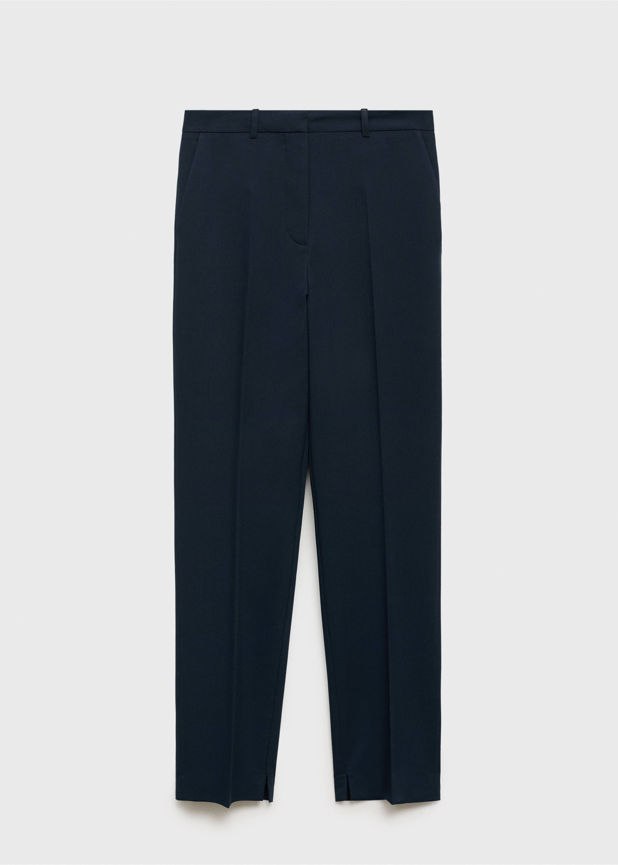 Straight suit trousers - Article without model, Navy. Ref: 17035806-00.