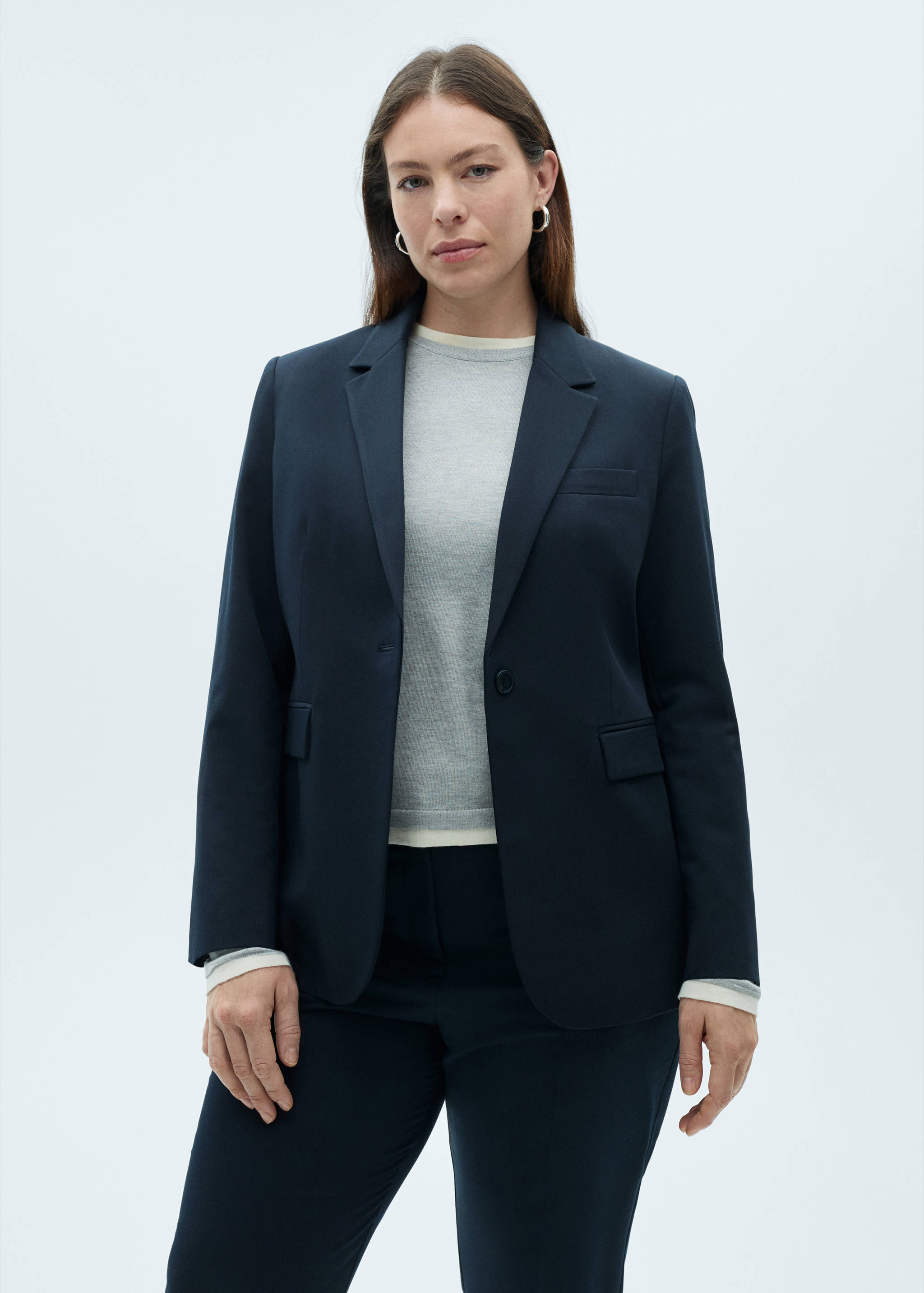 Straight suit trousers - Details of the article 4