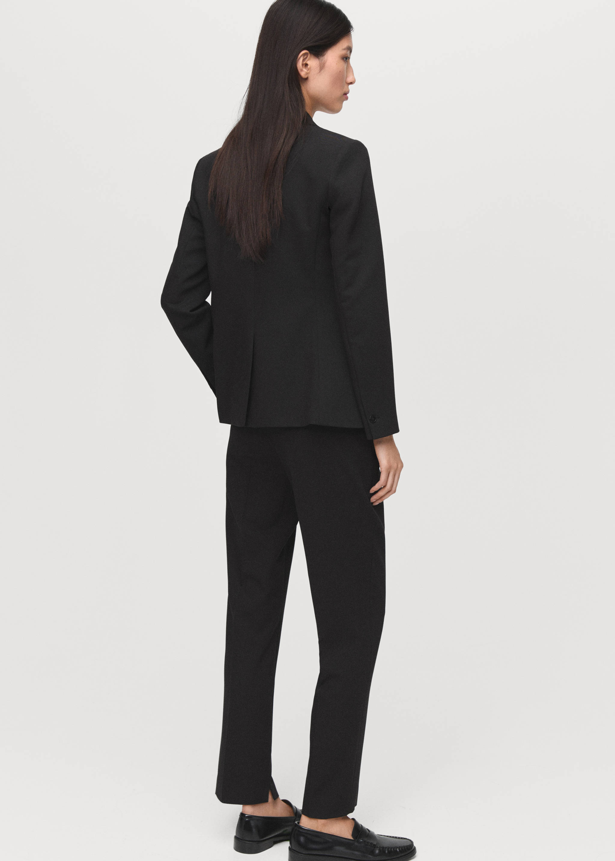 Straight suit trousers - Reverse of the article