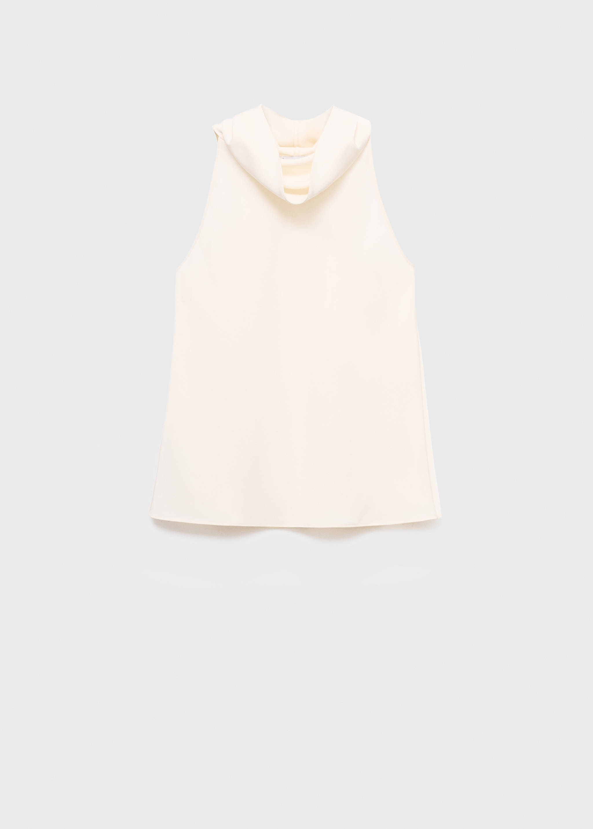 Blus med draperad halsringing - Artikel utan modell