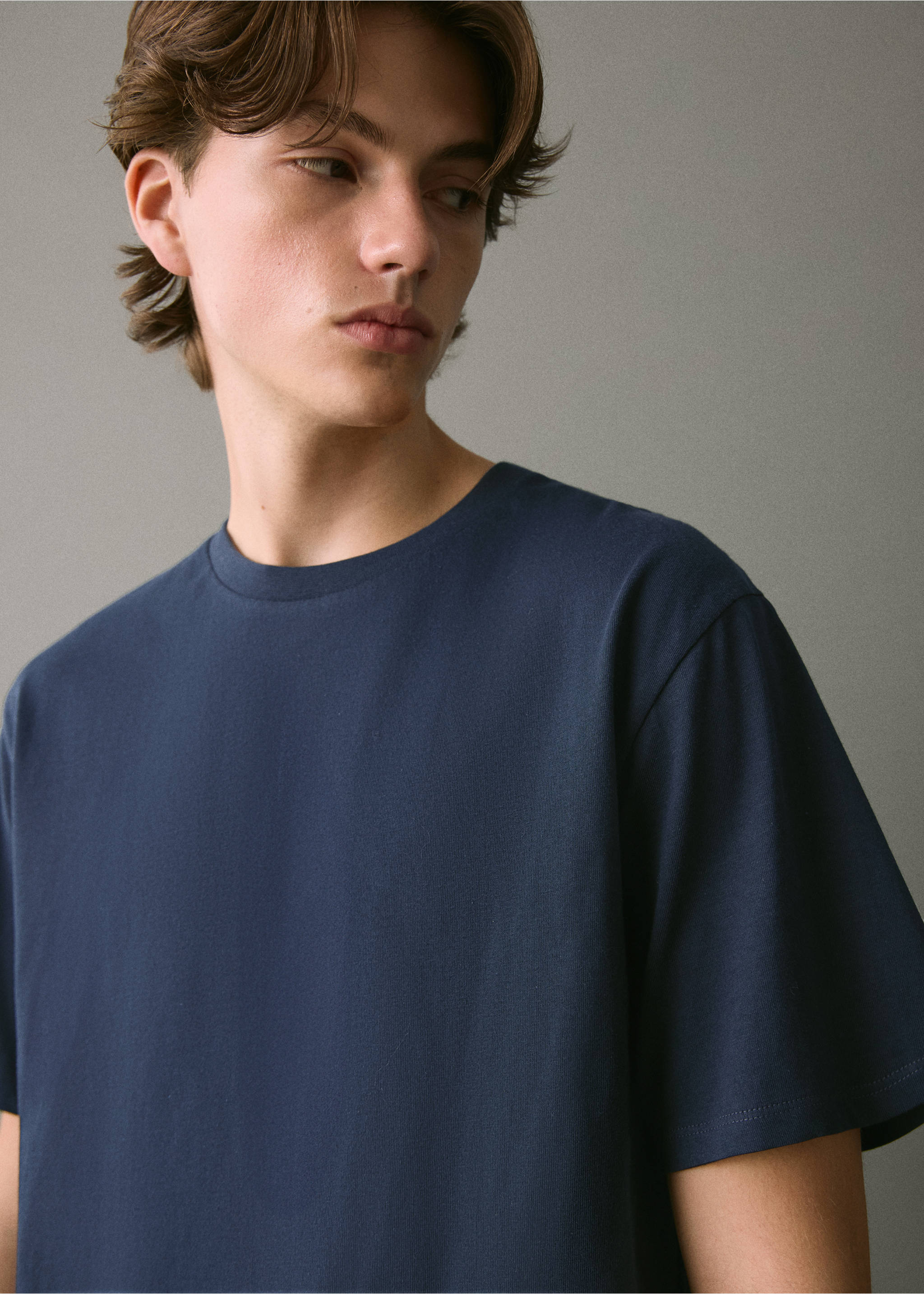 Cotton pyjama pack - Details of the article 1, Navy. Ref: 17035823-00.