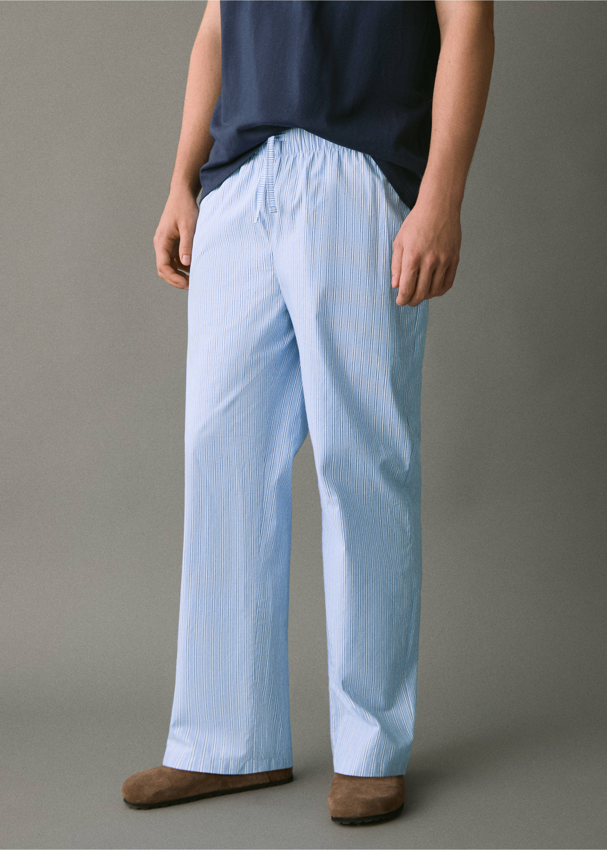 Cotton pyjama pack - Details of the article 3, Navy. Ref: 17035823-00.