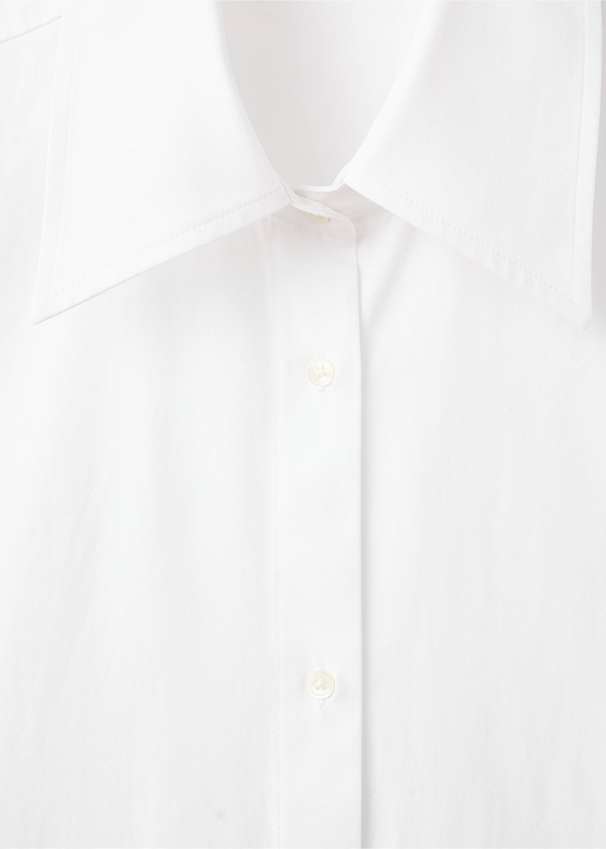 Camisa oversize esquena creuada - Detall de l'article 8, Blanc. Ref: 17035828-00.